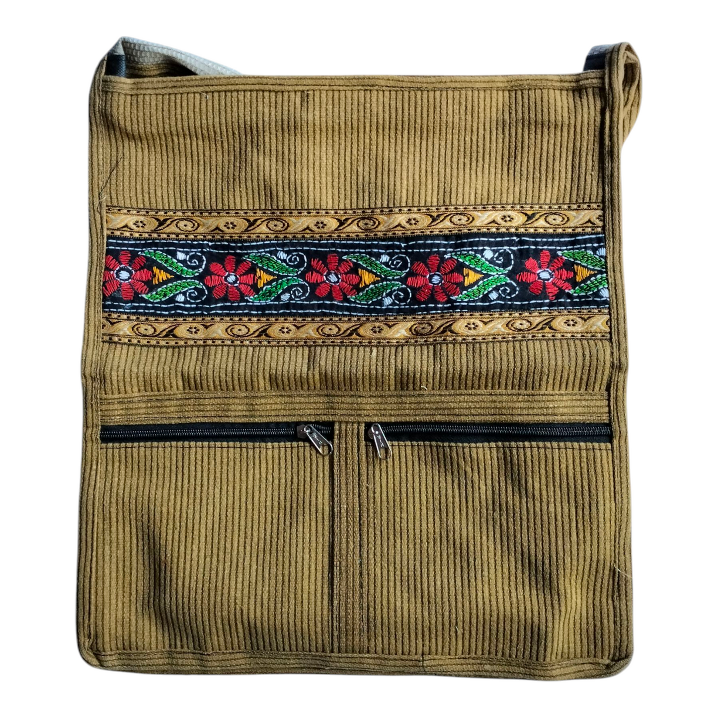 Handcrafted Traditional Shantiniketan Style Cotton Sling Jhola Bag | Crossbody Ethnic & Eco-Friendly