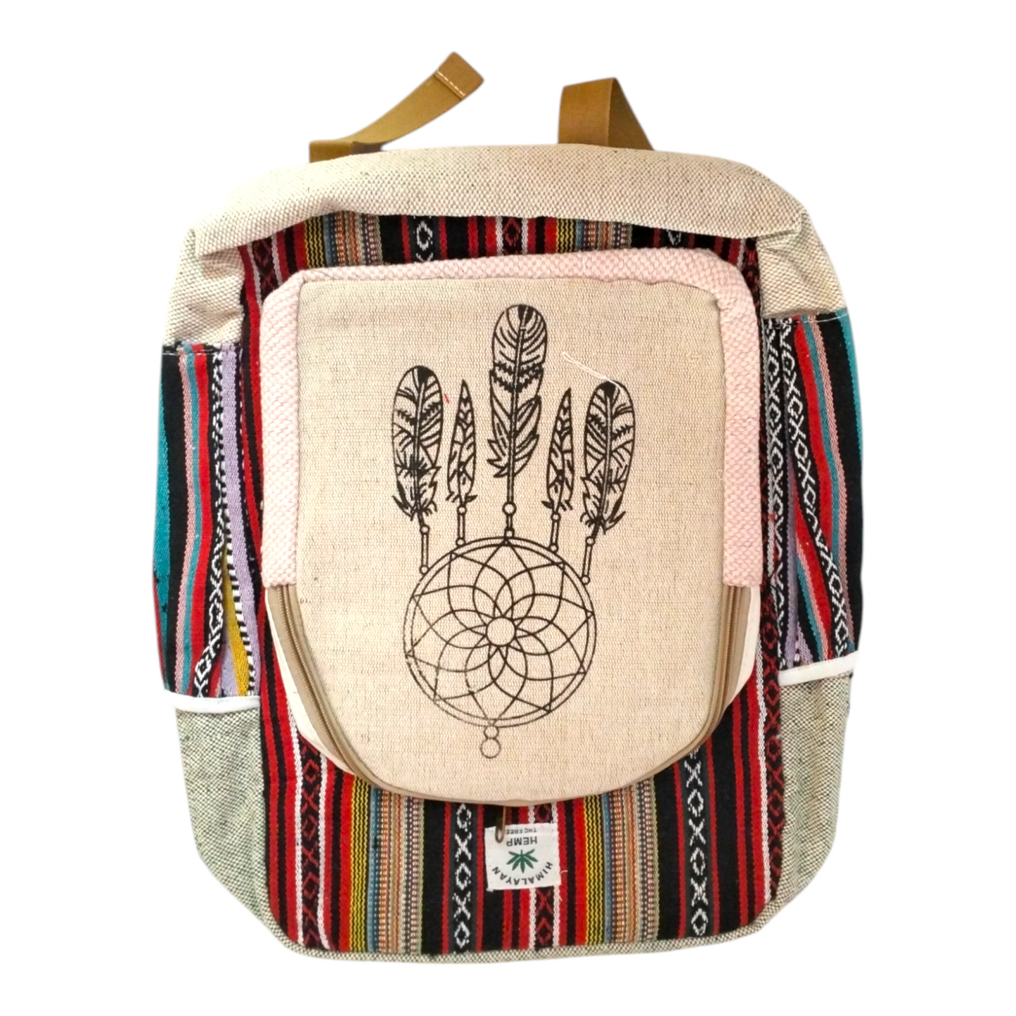 Handcrafted Traditional Shantiniketan Cotton Backpack – Artisanal & Stylish