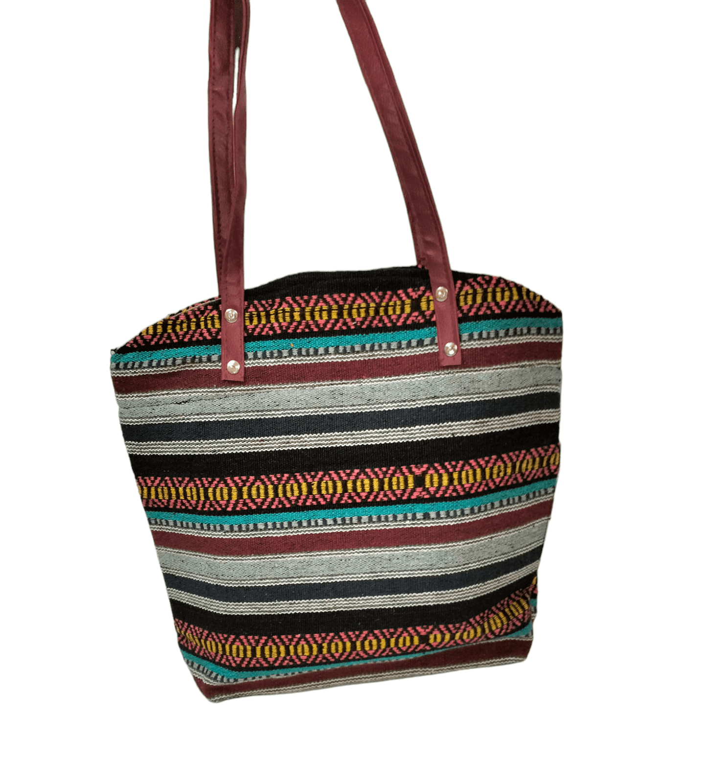 Stylish colorful traditional shantiniketan tote bag for women with zip - AP BAG BHANDAR