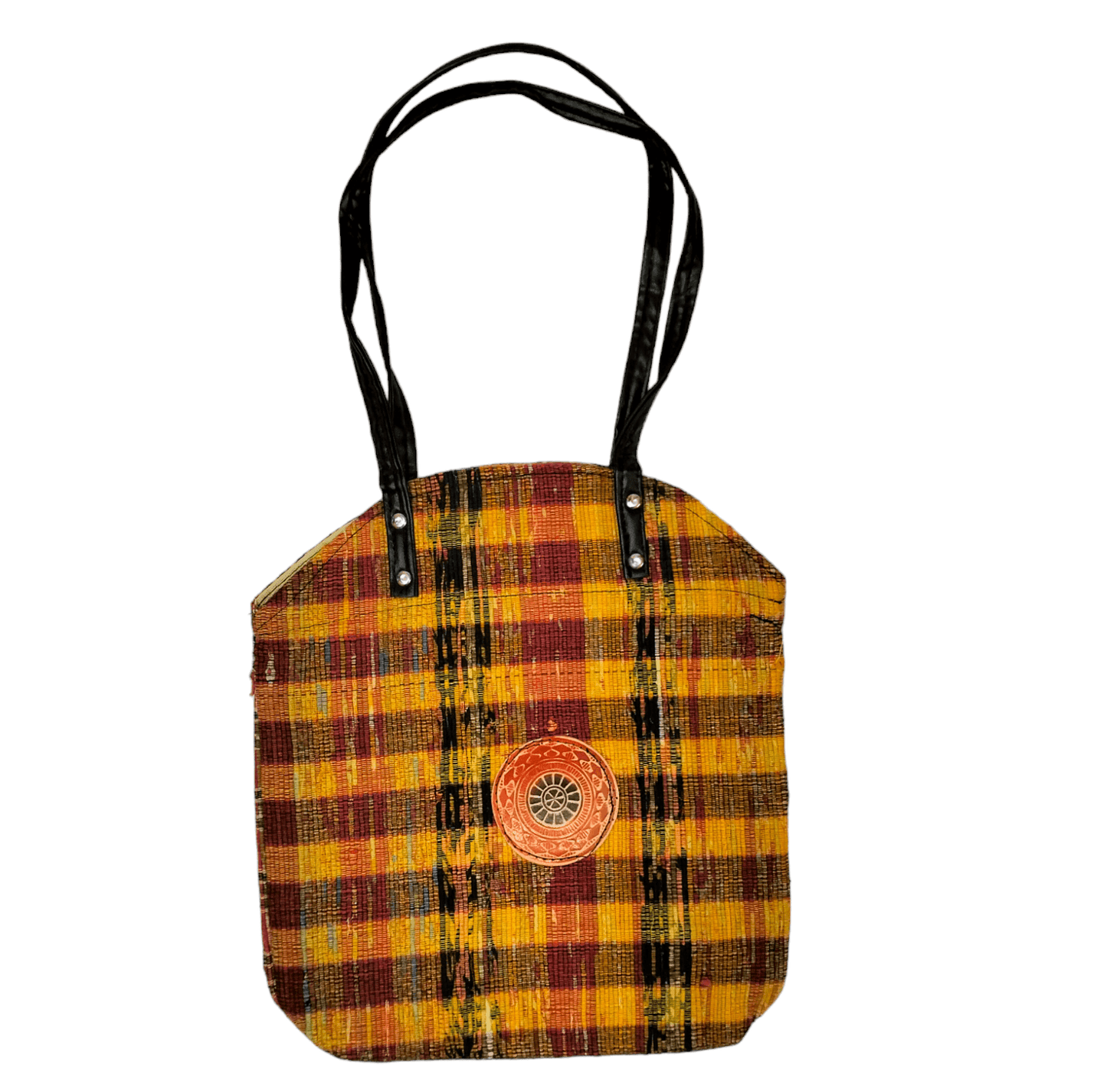 Stylish colorful traditional shantiniketan tote bag for women with zip - AP BAG BHANDAR