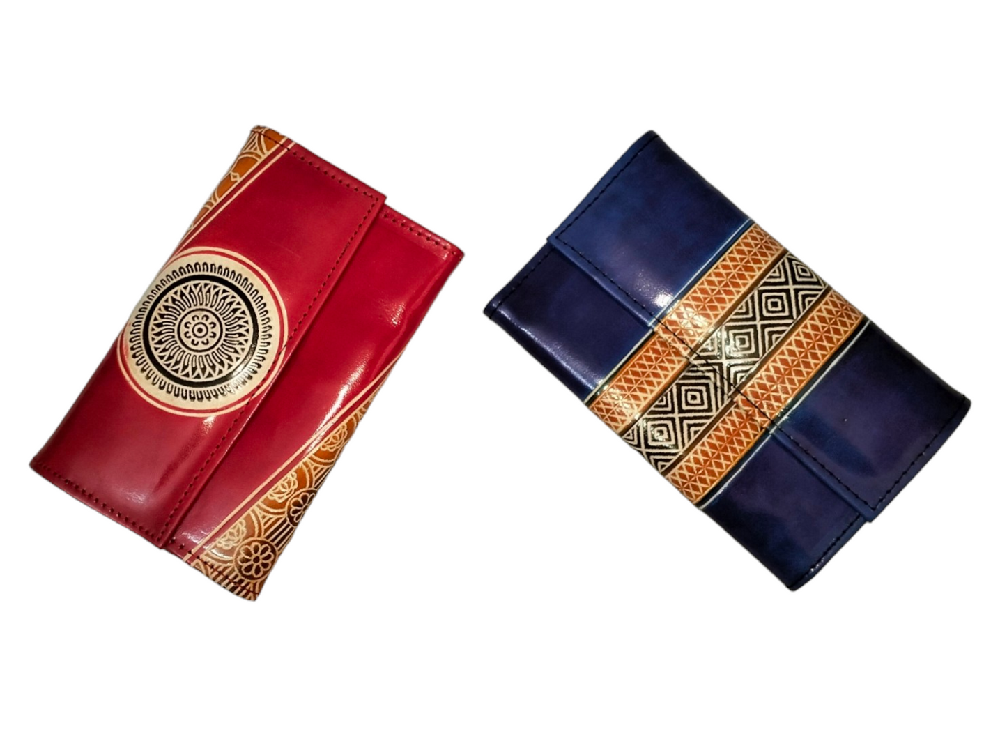 Pack of 2 Traditional Shantiniketan Purses for Women – Handcrafted Ethnic Wallets