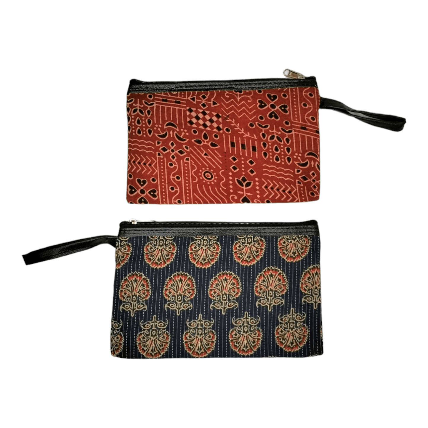 Pack of 2 Stylish shantiniketan Traditional Small Makeup Pouch Bag for Women - AP BAG BHANDAR