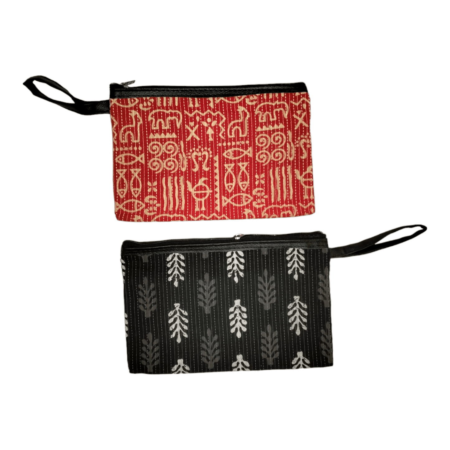 Pack of 2 Stylish shantiniketan Traditional Small Makeup Pouch Bag for Women - AP BAG BHANDAR