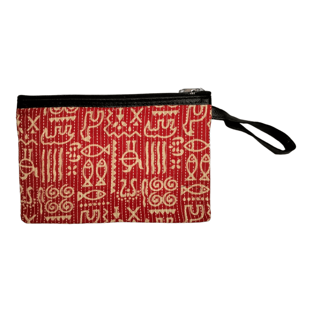 Pack of 2 Stylish shantiniketan Traditional Small Makeup Pouch Bag for Women - AP BAG BHANDAR