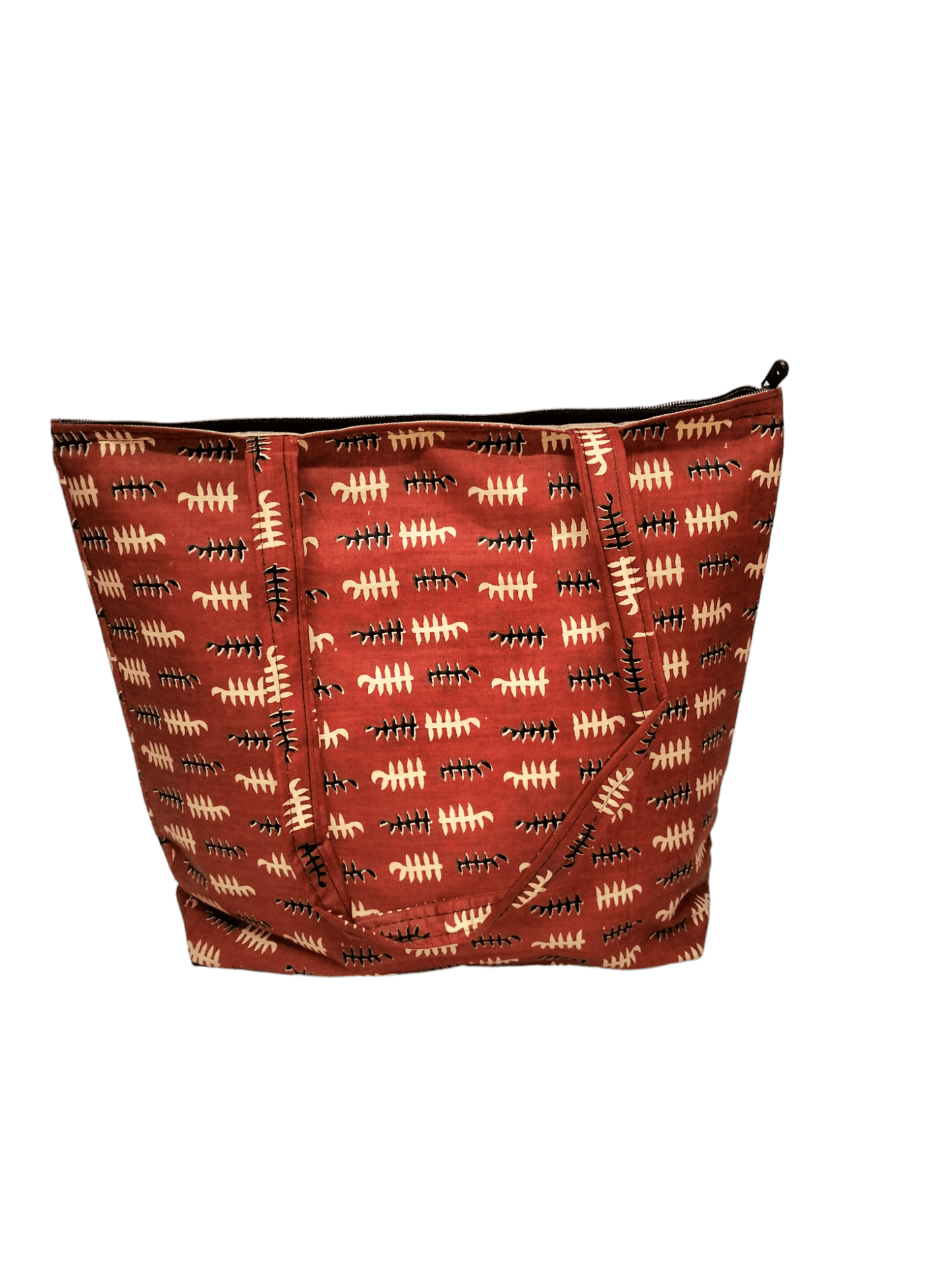 Stylish colorful cotton shantiniketan tote bag for women with zipper - AP BAG BHANDAR