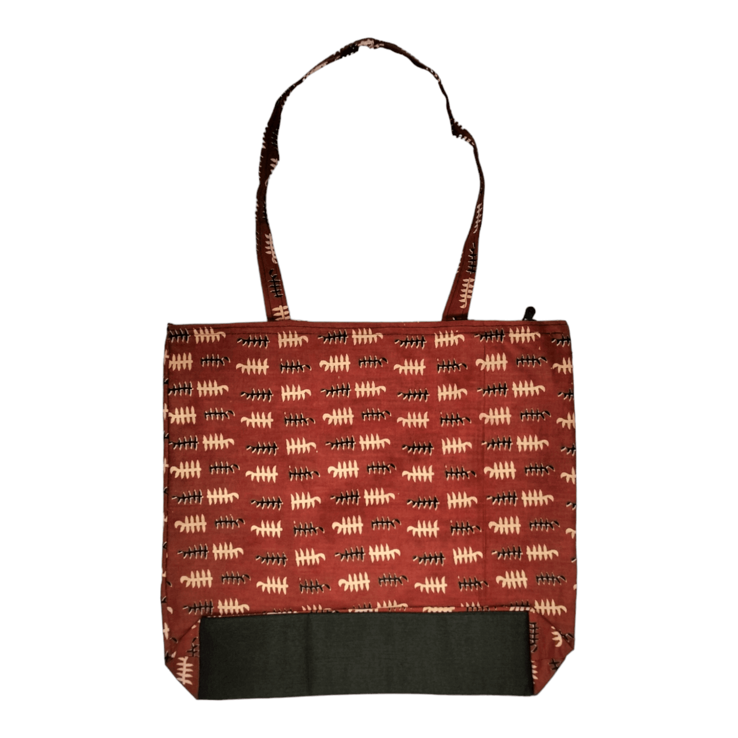 Stylish colorful cotton shantiniketan tote bag for women with zipper - AP BAG BHANDAR