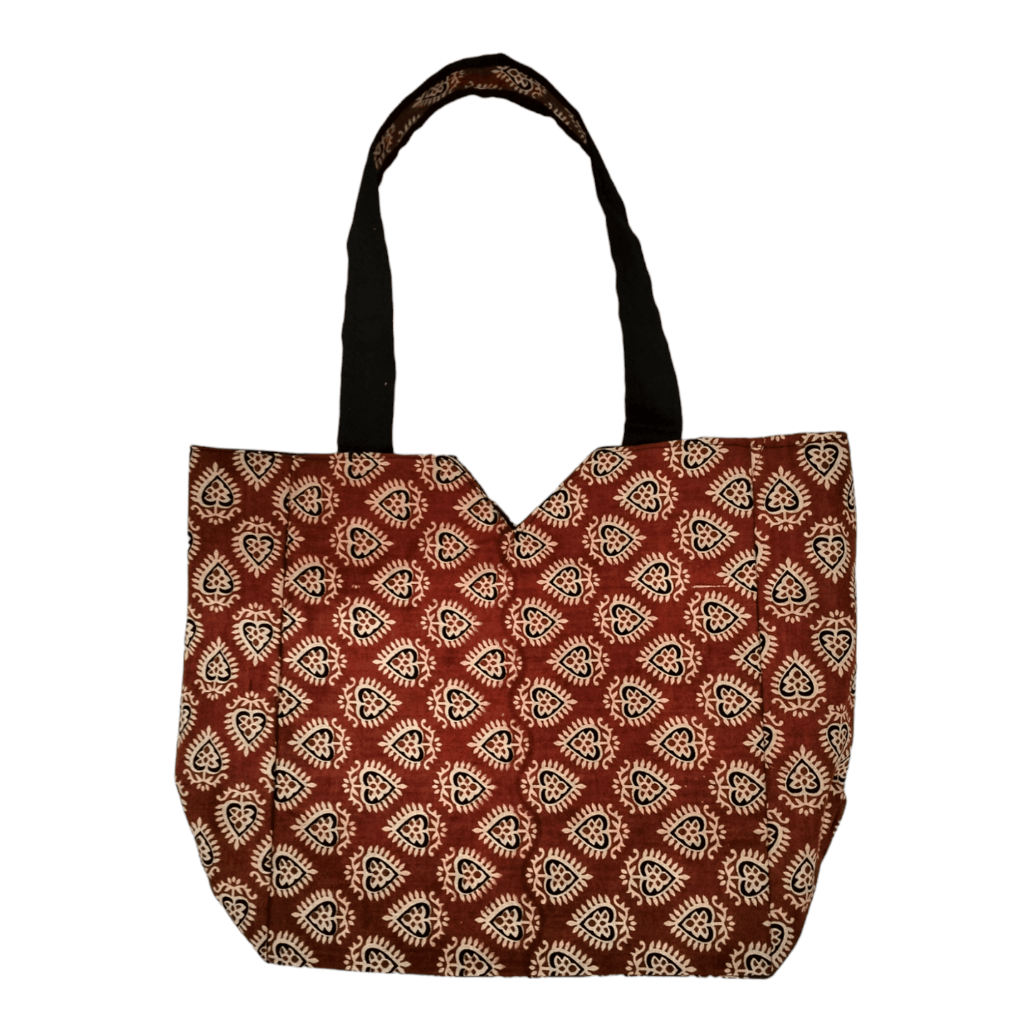 Large Spacious Stylish colorful cotton shantiniketan tote bag for women with zipper - AP BAG BHANDAR