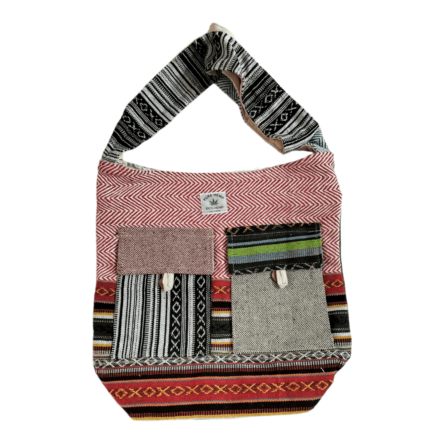 Stylish colorful cotton shantiniketan tote bag for women with zipper - AP BAG BHANDAR