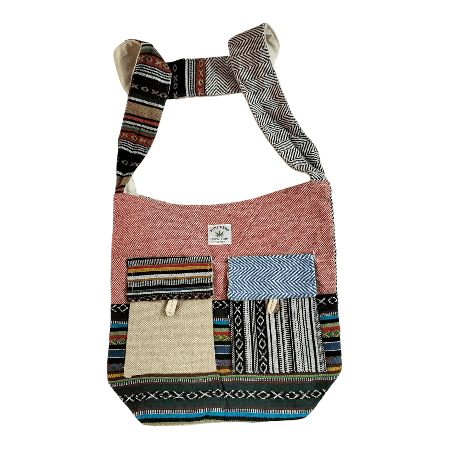 Stylish colorful cotton shantiniketan tote bag for women with zipper - AP BAG BHANDAR