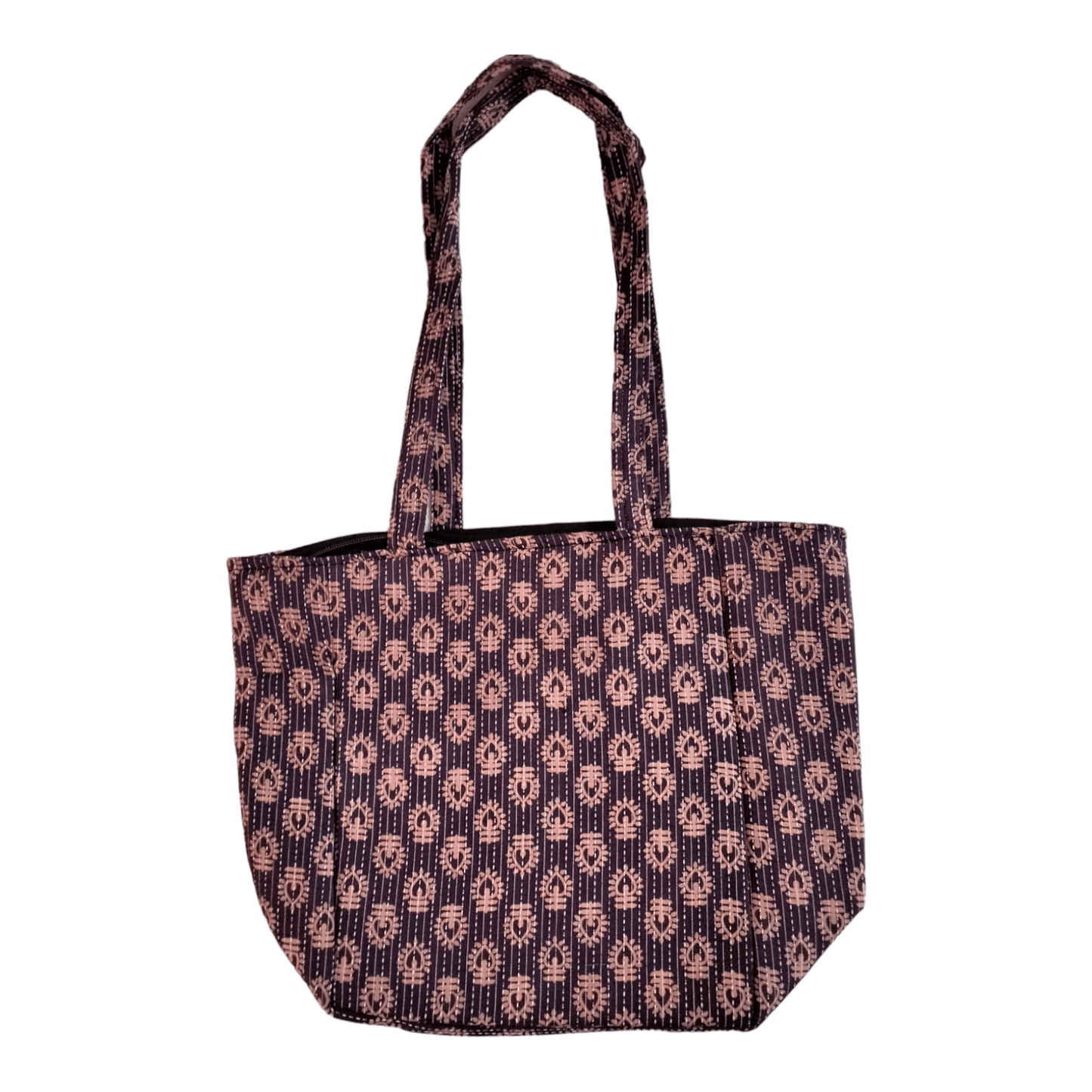 Stylish colorful cotton shantiniketan tote bag for women with zipper - AP BAG BHANDAR