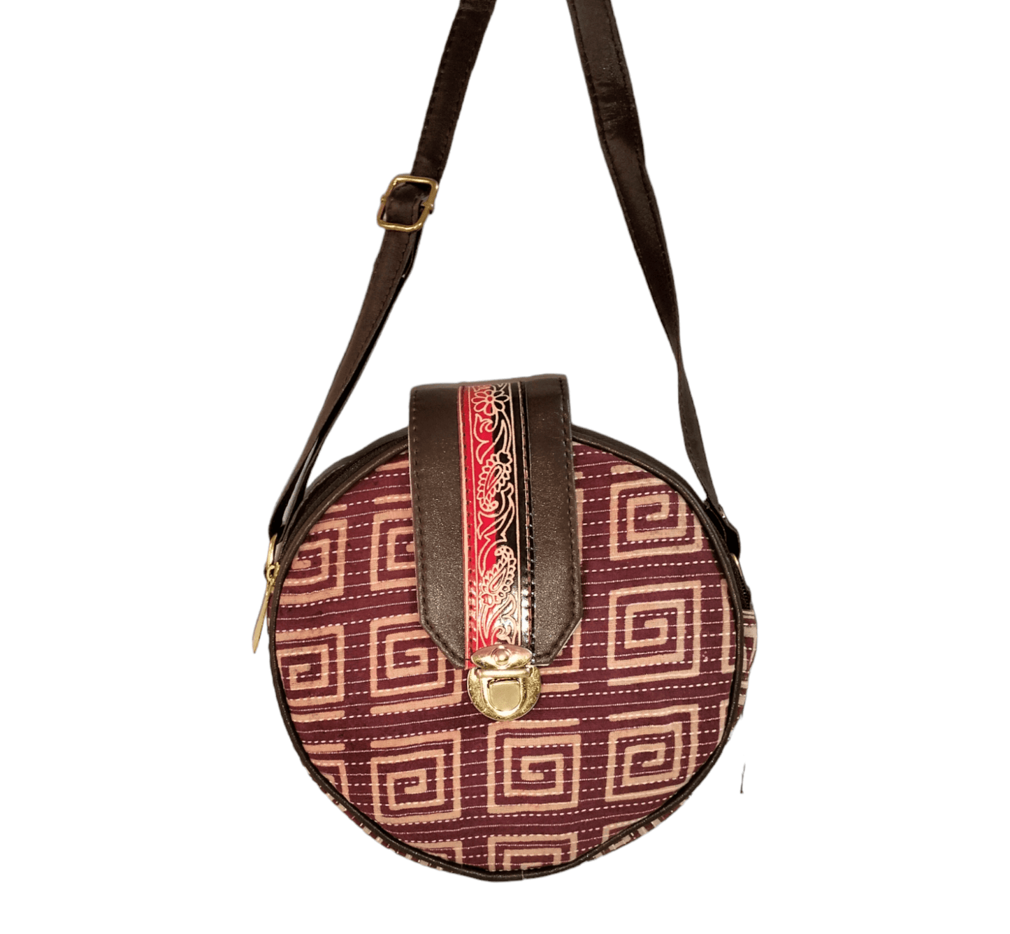 Stylish shantiniketan trendy round sling bag for women - AP BAG BHANDAR