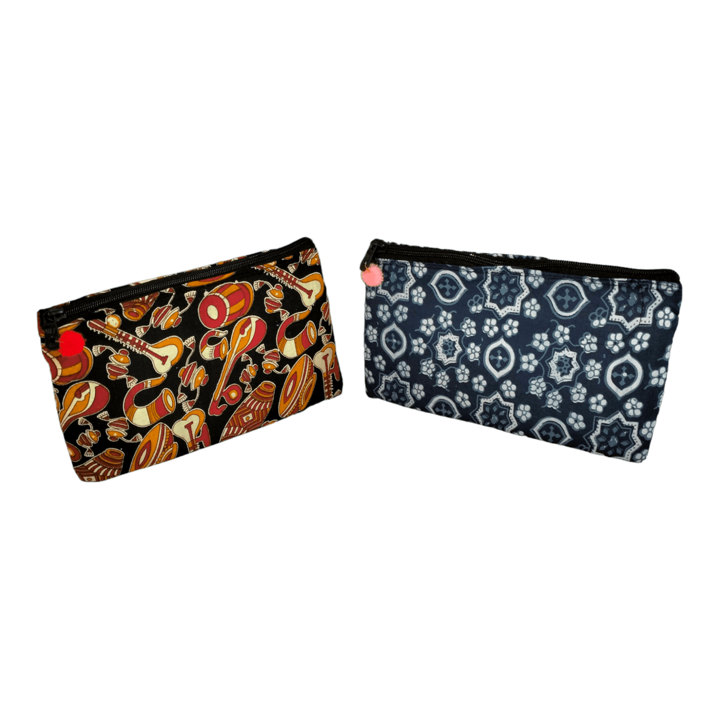 Pack of 2 Stylish shantiniketan Traditional Small Makeup Pouch Bag for Women - AP BAG BHANDAR