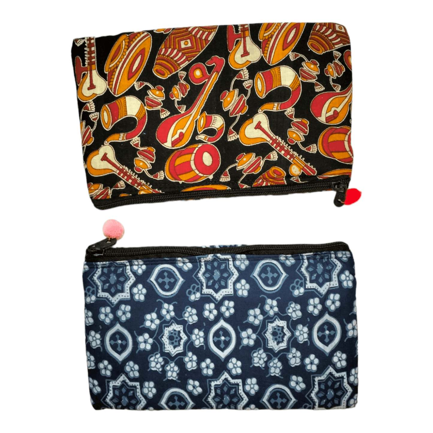 Pack of 2 Stylish shantiniketan Traditional Small Makeup Pouch Bag for Women - AP BAG BHANDAR