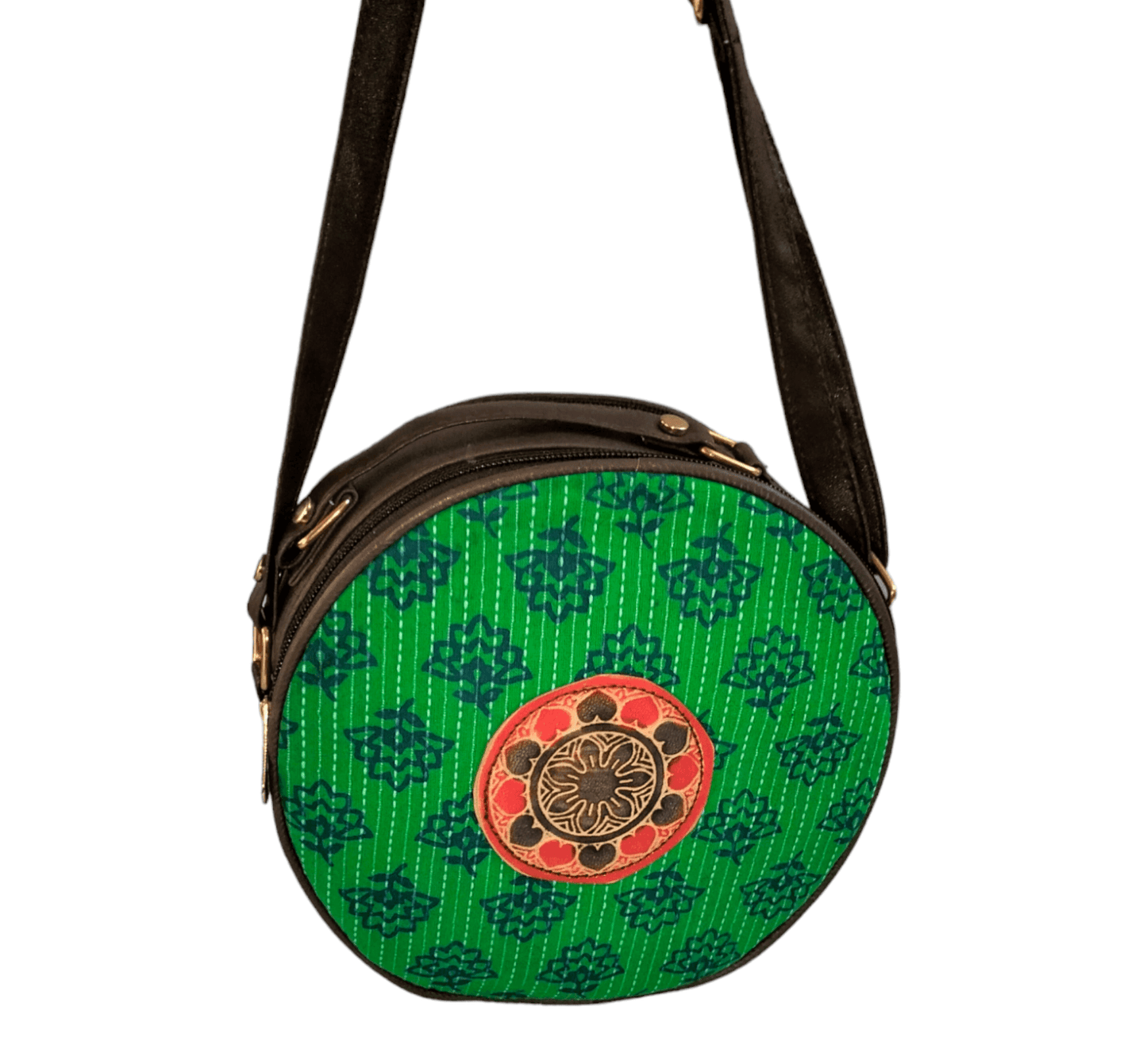 Stylish shantiniketan trendy round sling bag for women - AP BAG BHANDAR