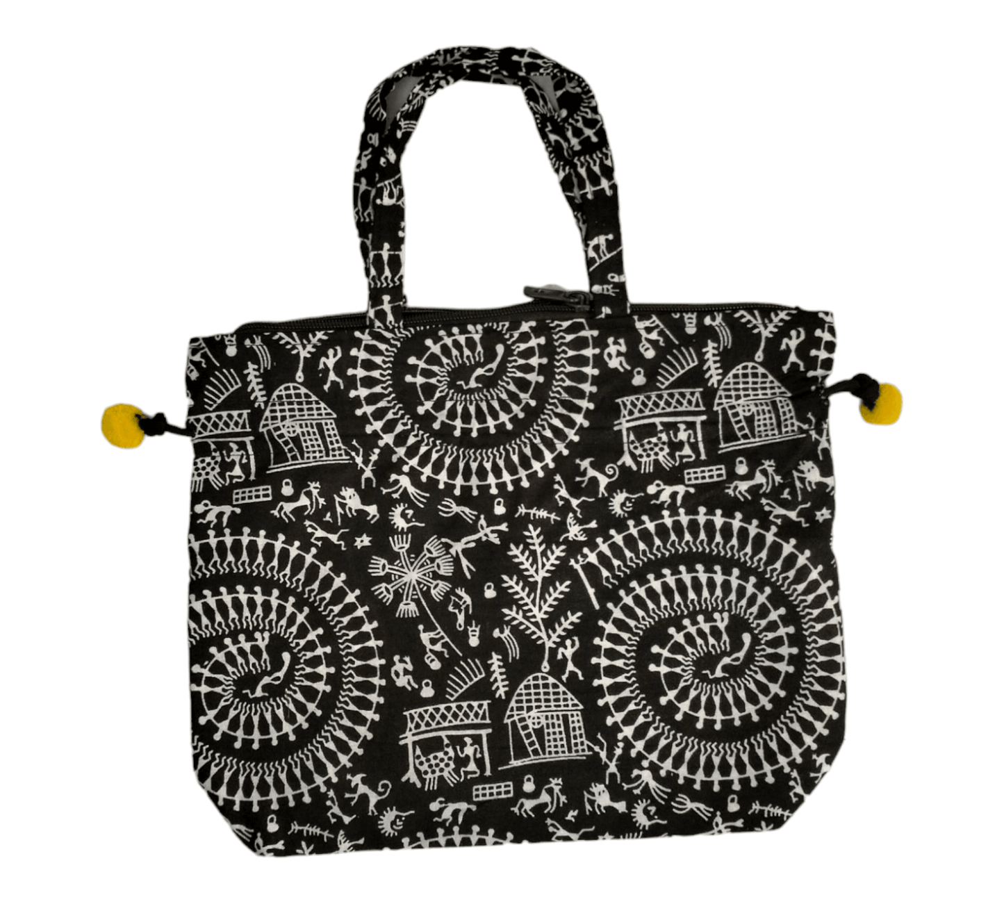 Shantiniketan Cotton Mini Handbag - Traditional Indian Handcrafted Bag for Women - Ethnic Charm & Style - AP BAG BHANDAR