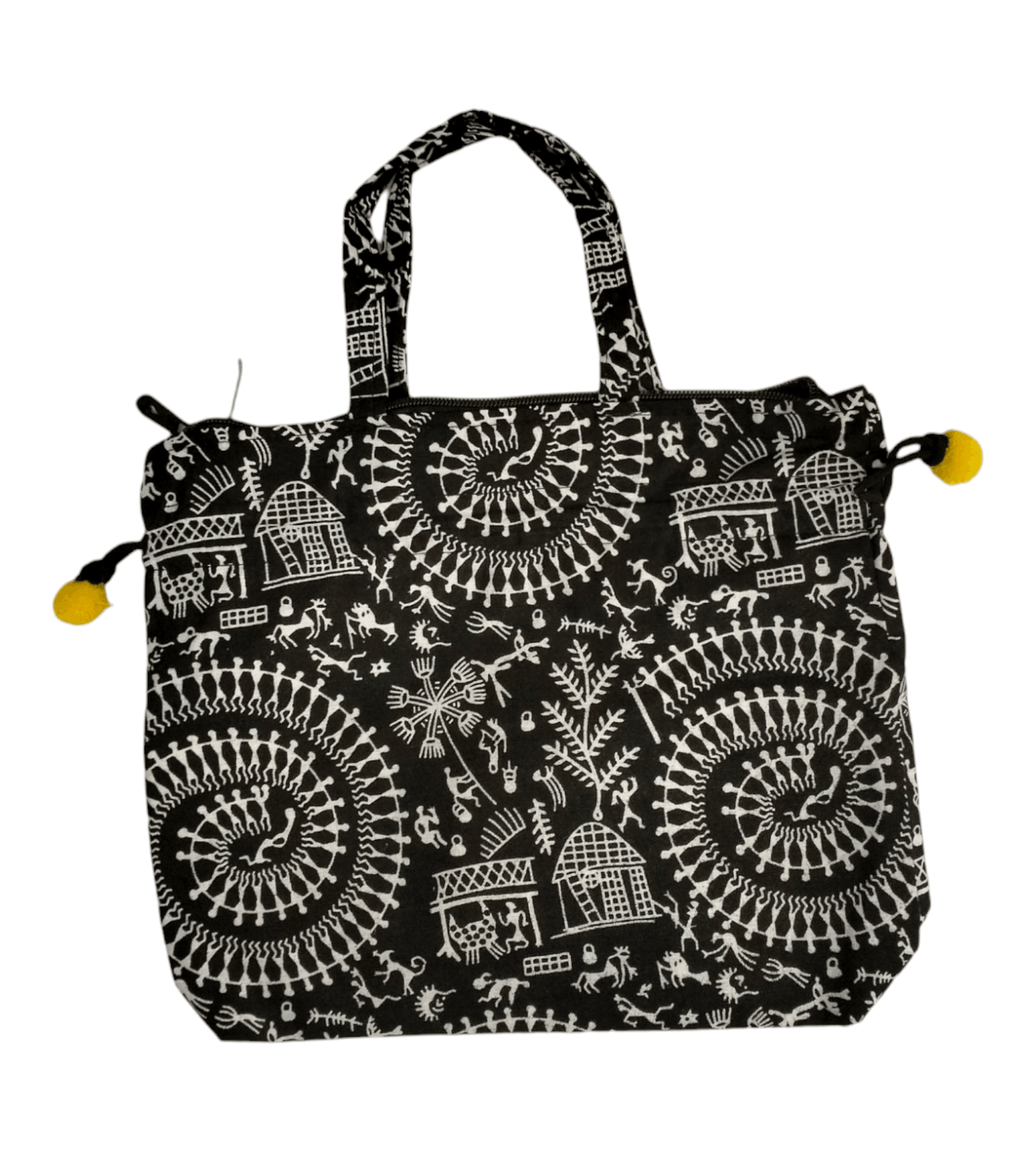 Shantiniketan Cotton Mini Handbag - Traditional Indian Handcrafted Bag for Women - Ethnic Charm & Style - AP BAG BHANDAR
