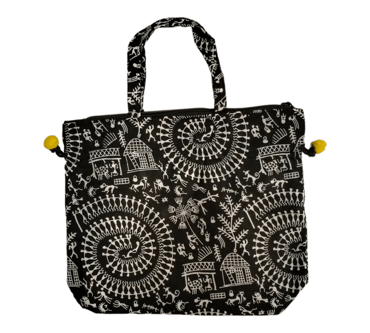 Shantiniketan Cotton Mini Handbag - Traditional Indian Handcrafted Bag for Women - Ethnic Charm & Style - AP BAG BHANDAR
