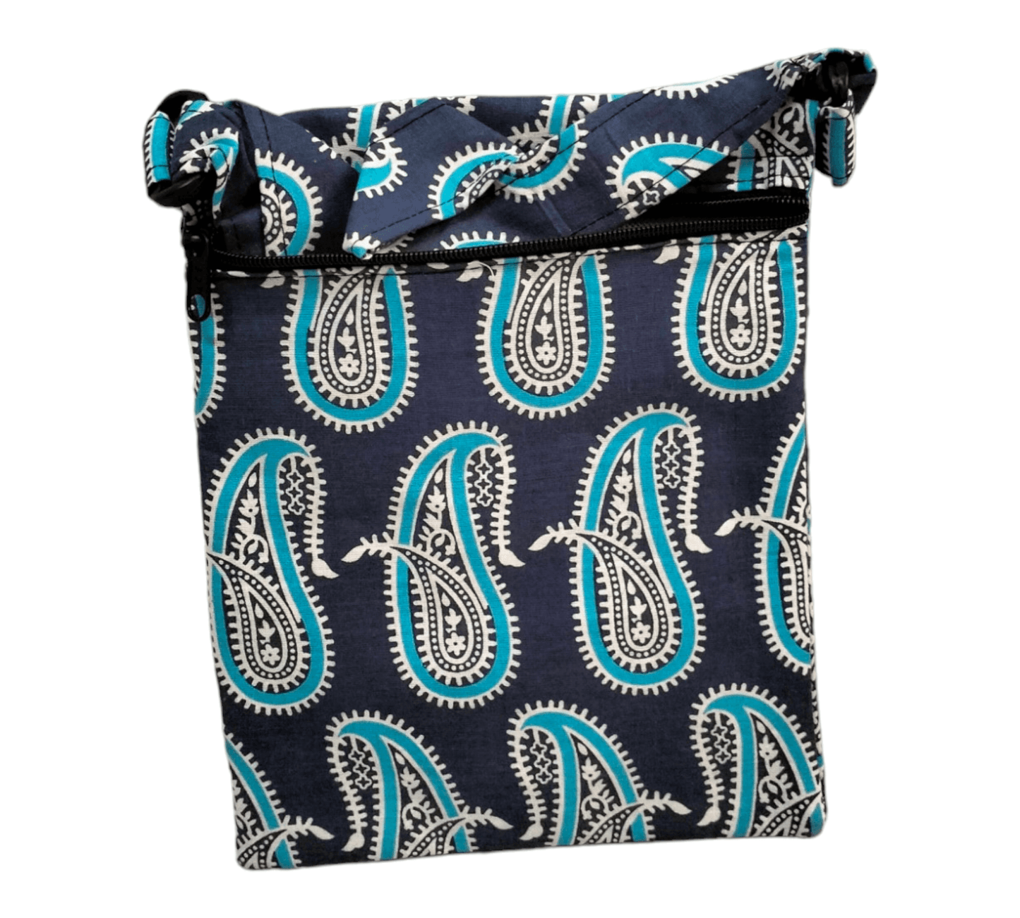 Shantiniketan Cloth Sling Bag - Handcrafted Indian Cloth Sling Bag with Traditional Designs - AP BAG BHANDAR