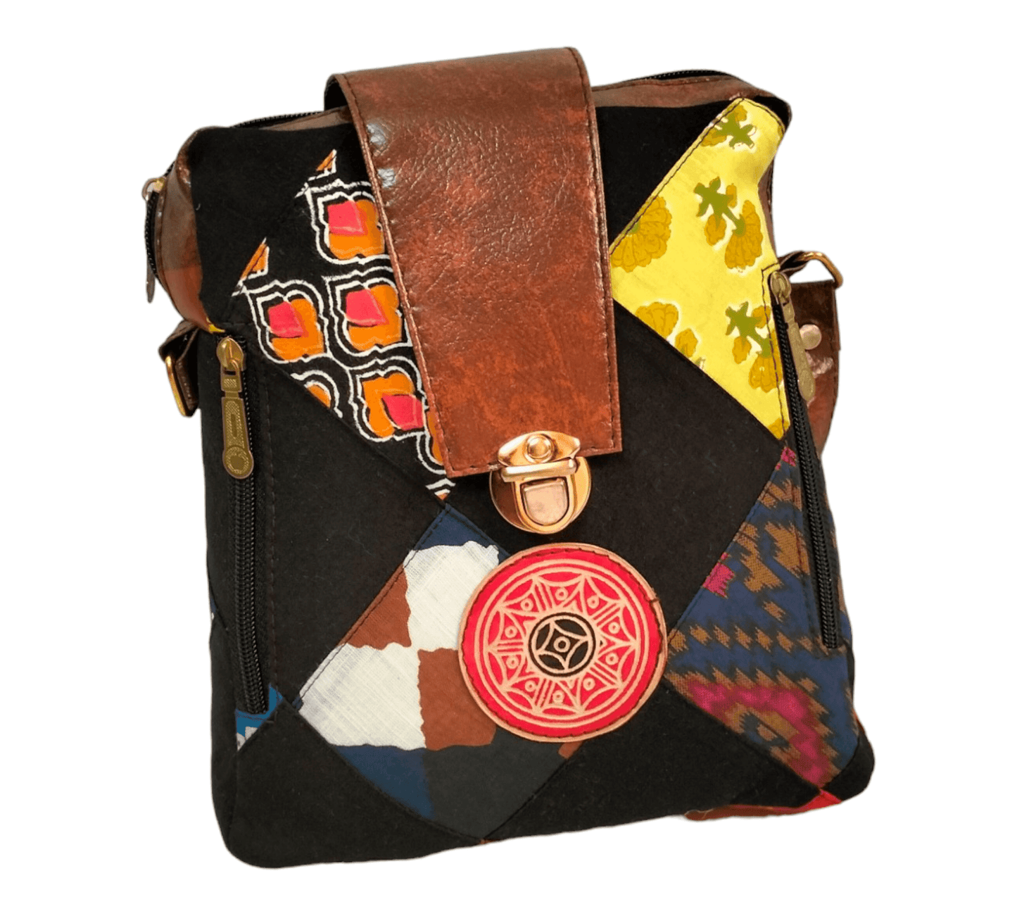 Handcrafted Traditional Shantiniketan Sling Bag for Women - Stylish and Practical - AP BAG BHANDAR