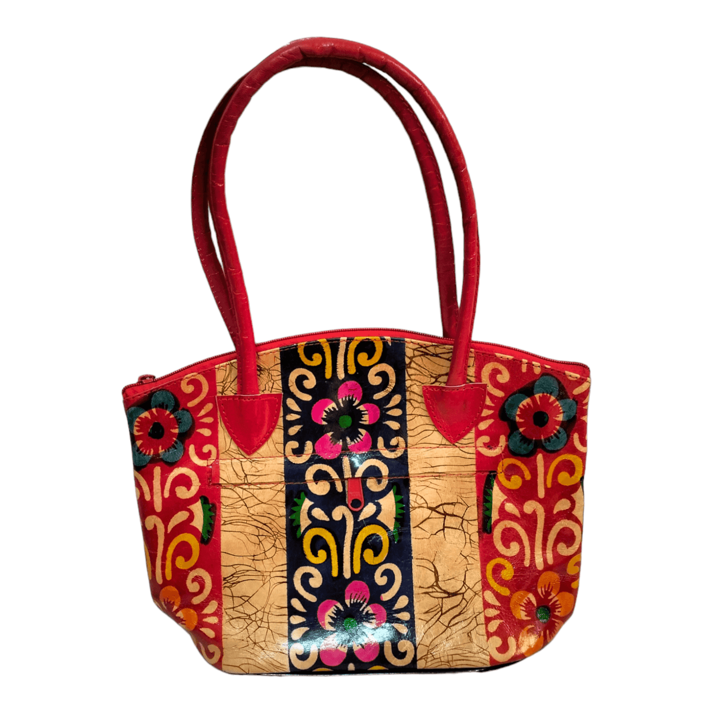 Traditional Shantiniketan Mini Handbag for Women - Handcrafted Indian Handbag with Ethnic Charm - AP BAG BHANDAR