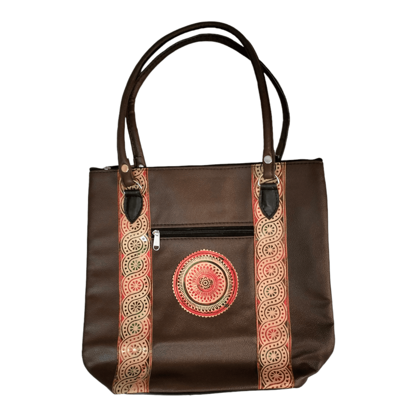 Spacious Handcrafted Shantiniketan Handbag for Women - Traditional Ethnic Design - AP BAG BHANDAR
