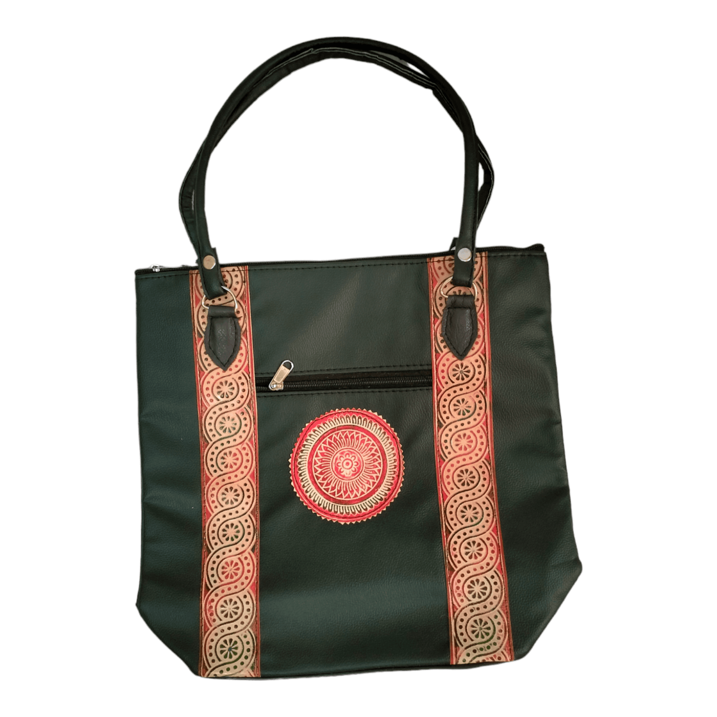 Spacious Handcrafted Shantiniketan Handbag for Women - Traditional Ethnic Design - AP BAG BHANDAR