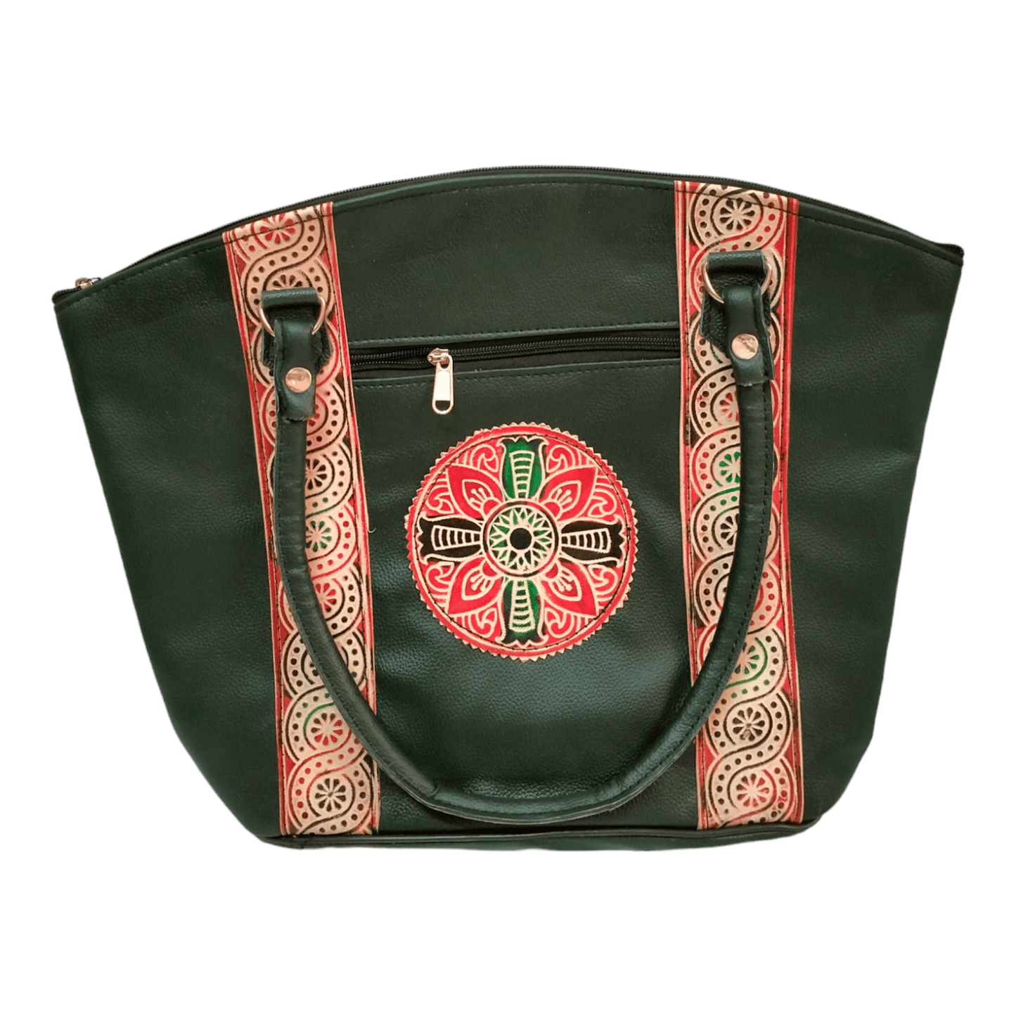 Spacious Handcrafted Shantiniketan Handbag for Women - Traditional Ethnic Design - AP BAG BHANDAR