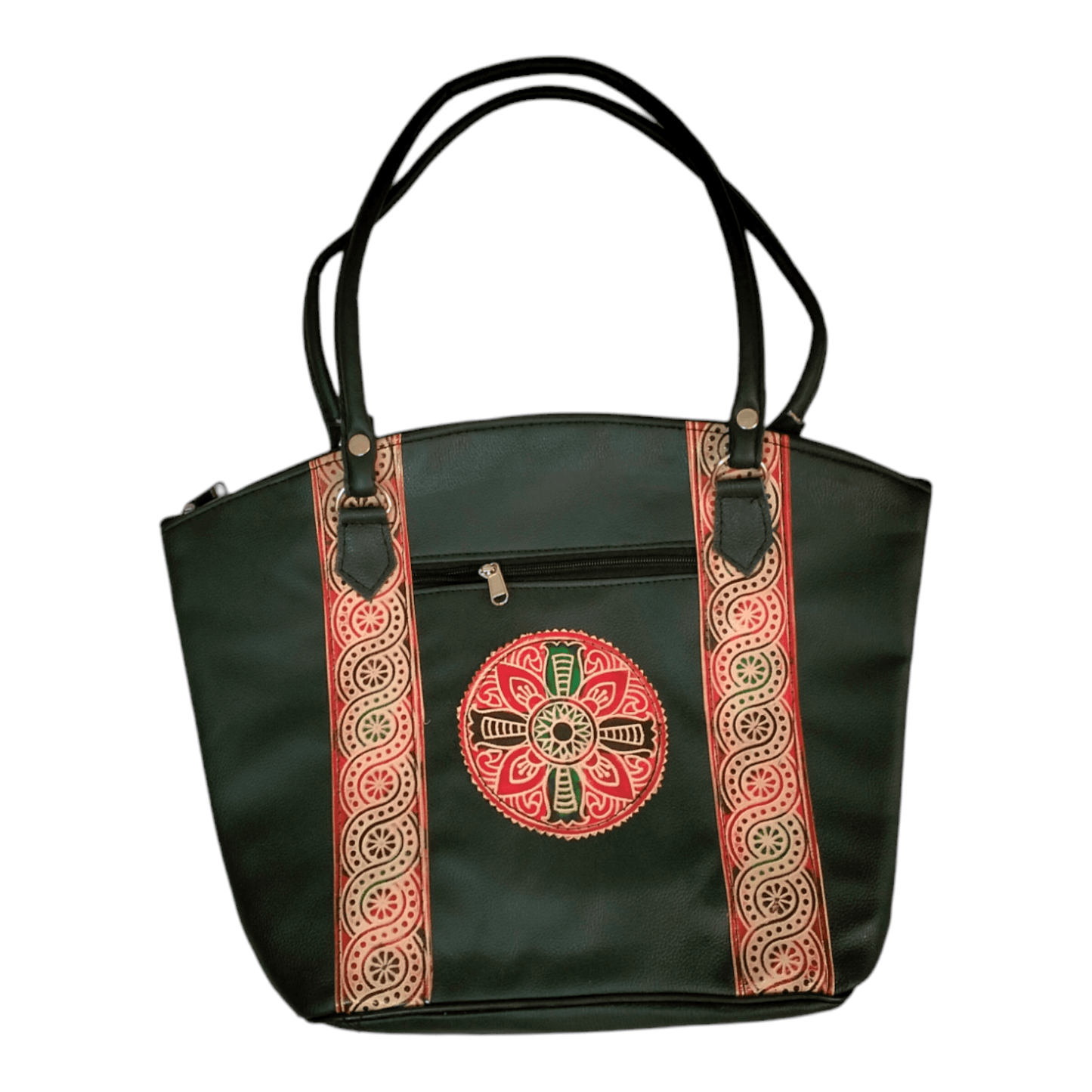 Spacious Handcrafted Shantiniketan Handbag for Women - Traditional Ethnic Design - AP BAG BHANDAR