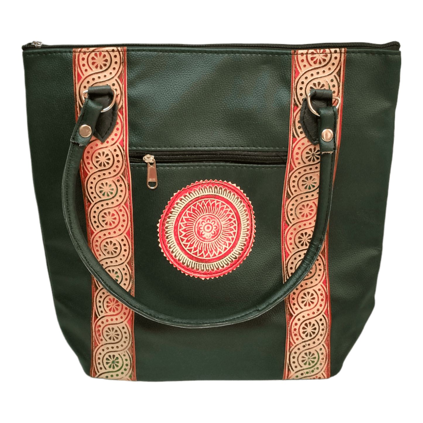 Spacious Handcrafted Shantiniketan Handbag for Women - Traditional Ethnic Design - AP BAG BHANDAR