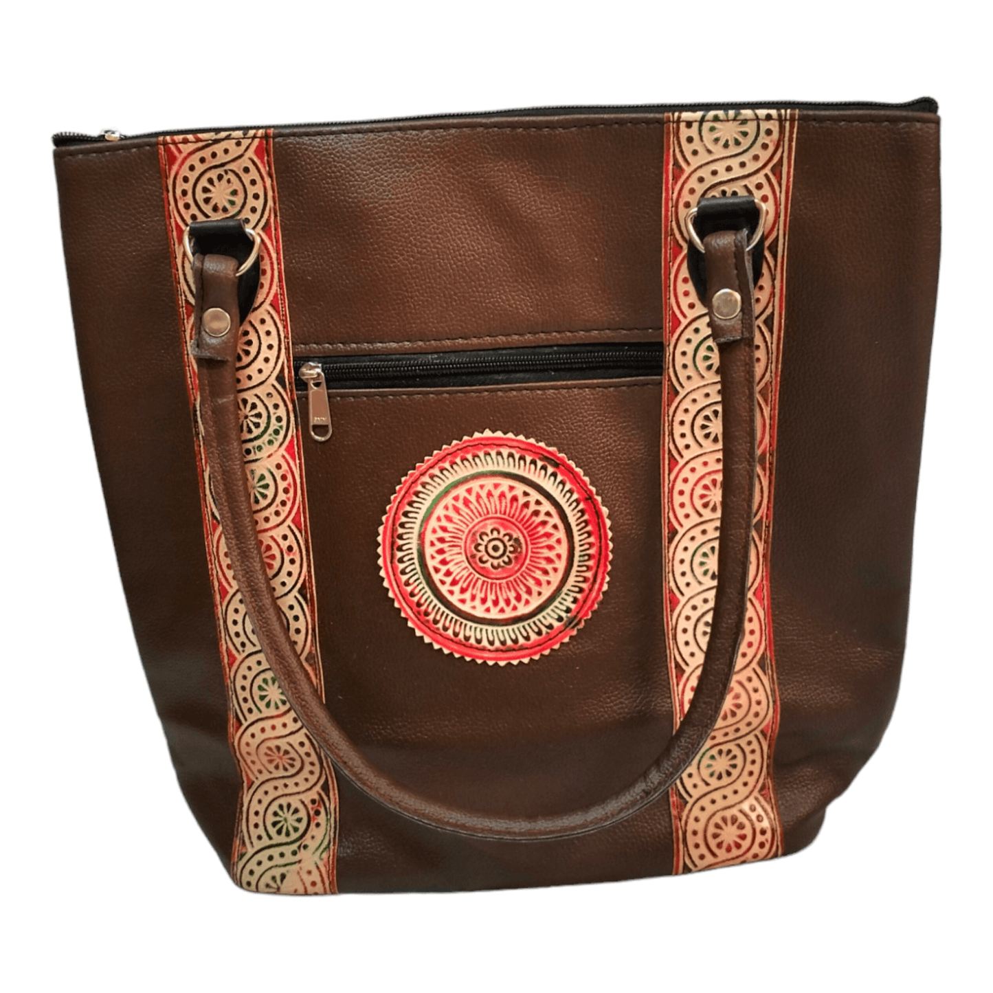 Spacious Handcrafted Shantiniketan Handbag for Women - Traditional Ethnic Design - AP BAG BHANDAR