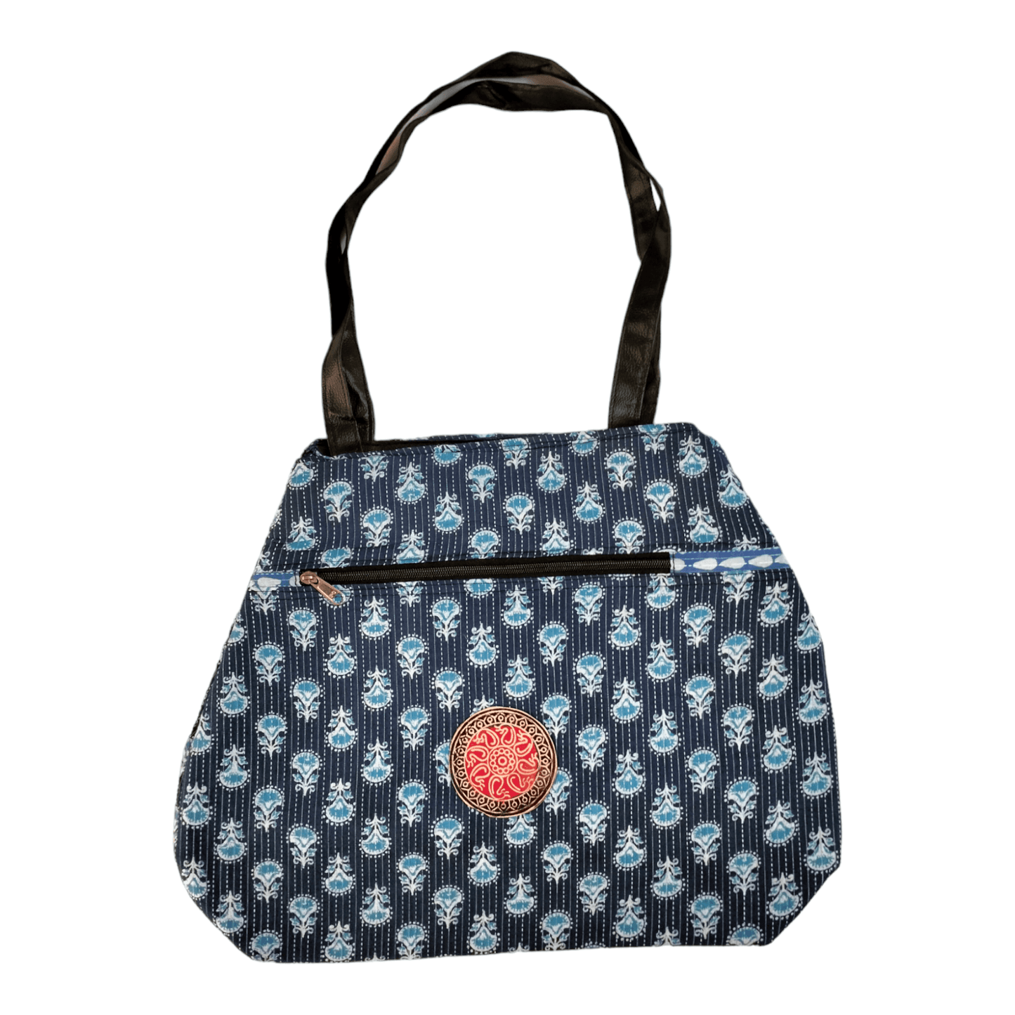 Colorful Shantiniketan Tote Bag for Women - Handcrafted Indian Carry-All with Vibrant Designs - AP BAG BHANDAR