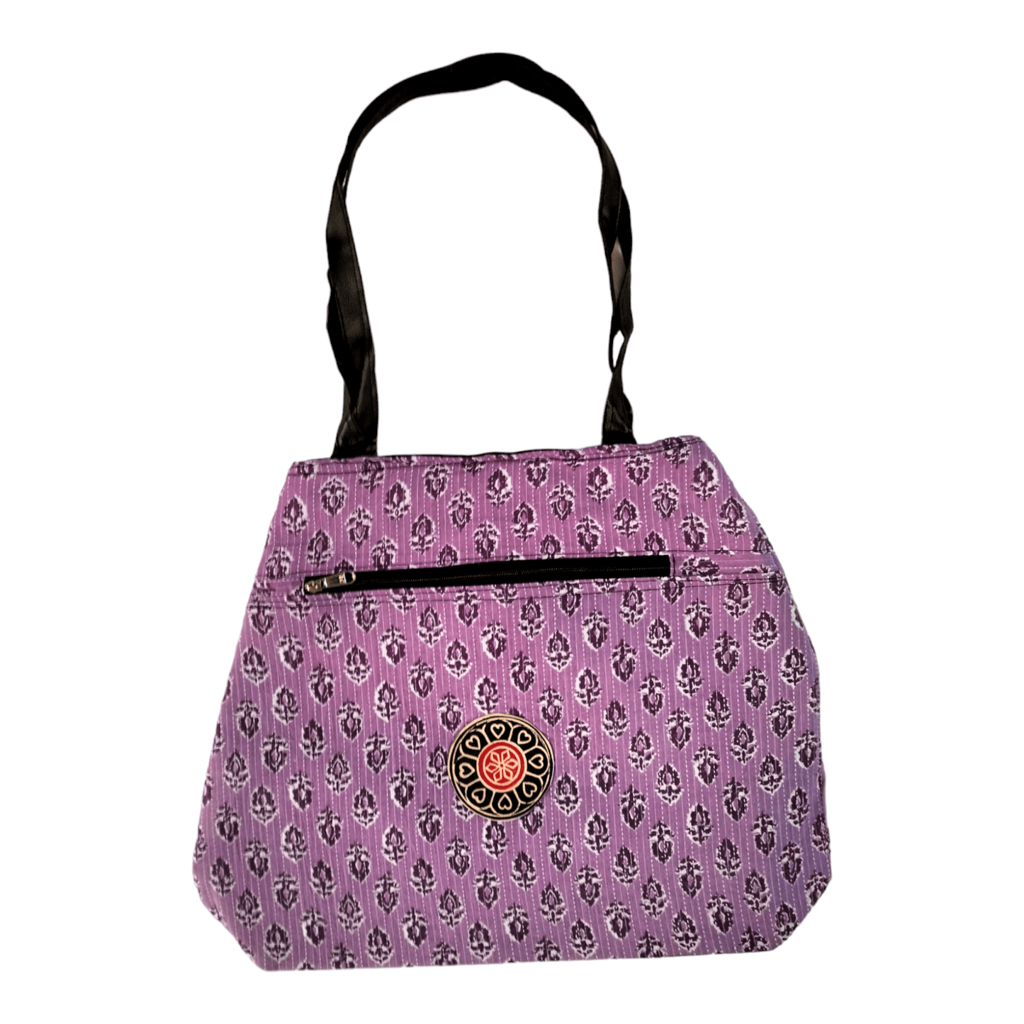 Colorful Shantiniketan Tote Bag for Women - Handcrafted Indian Carry-All with Vibrant Designs - AP BAG BHANDAR