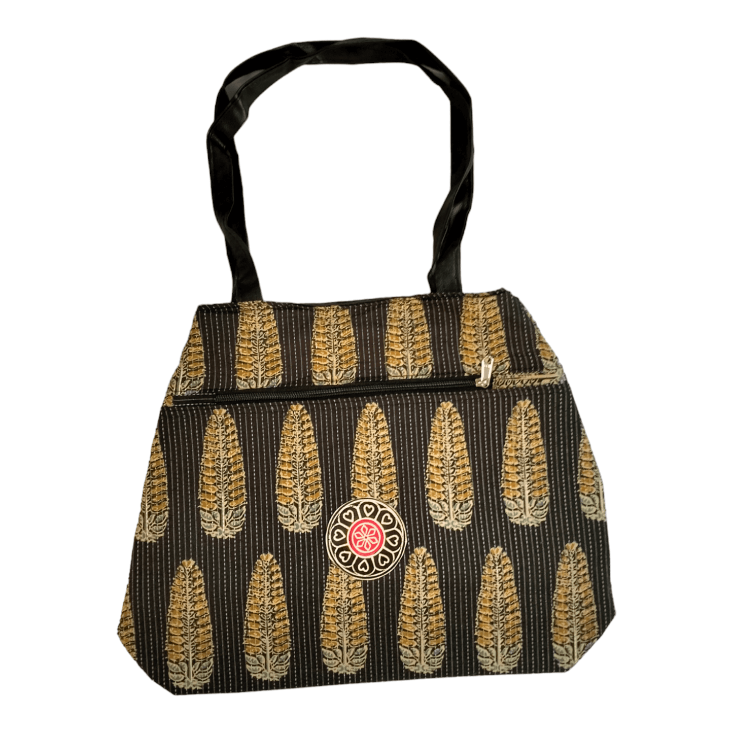 Colorful Shantiniketan Tote Bag for Women - Handcrafted Indian Carry-All with Vibrant Designs - AP BAG BHANDAR