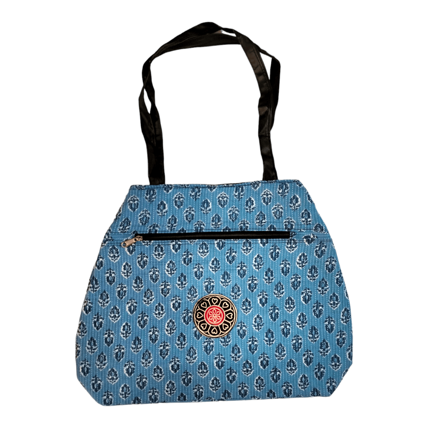 Colorful Shantiniketan Tote Bag for Women - Handcrafted Indian Carry-All with Vibrant Designs - AP BAG BHANDAR