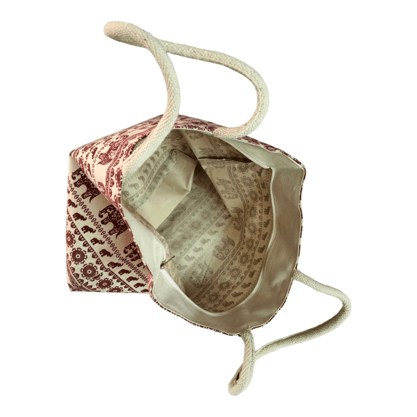 Shantiniketan Jute Tote Bag - Spacious Printed Design for Eco-Friendly Fashion Statement - AP BAG BHANDAR