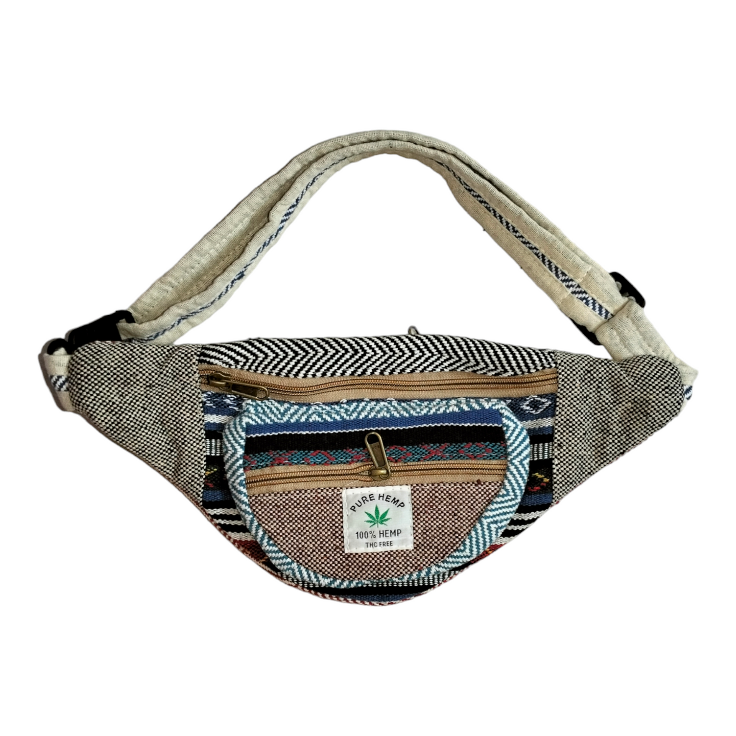 Handcrafted Mini Crossbody Bag for Women – Shantiniketan Style Cotton & Pure Hemp