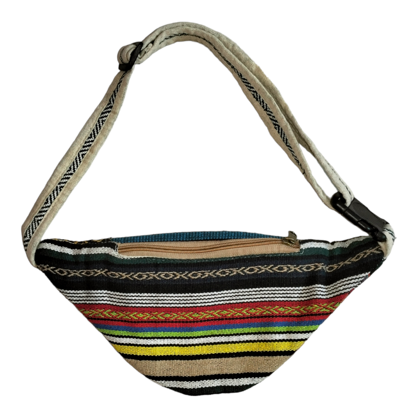 Handcrafted Mini Crossbody Bag for Women – Shantiniketan Style Cotton & Pure Hemp