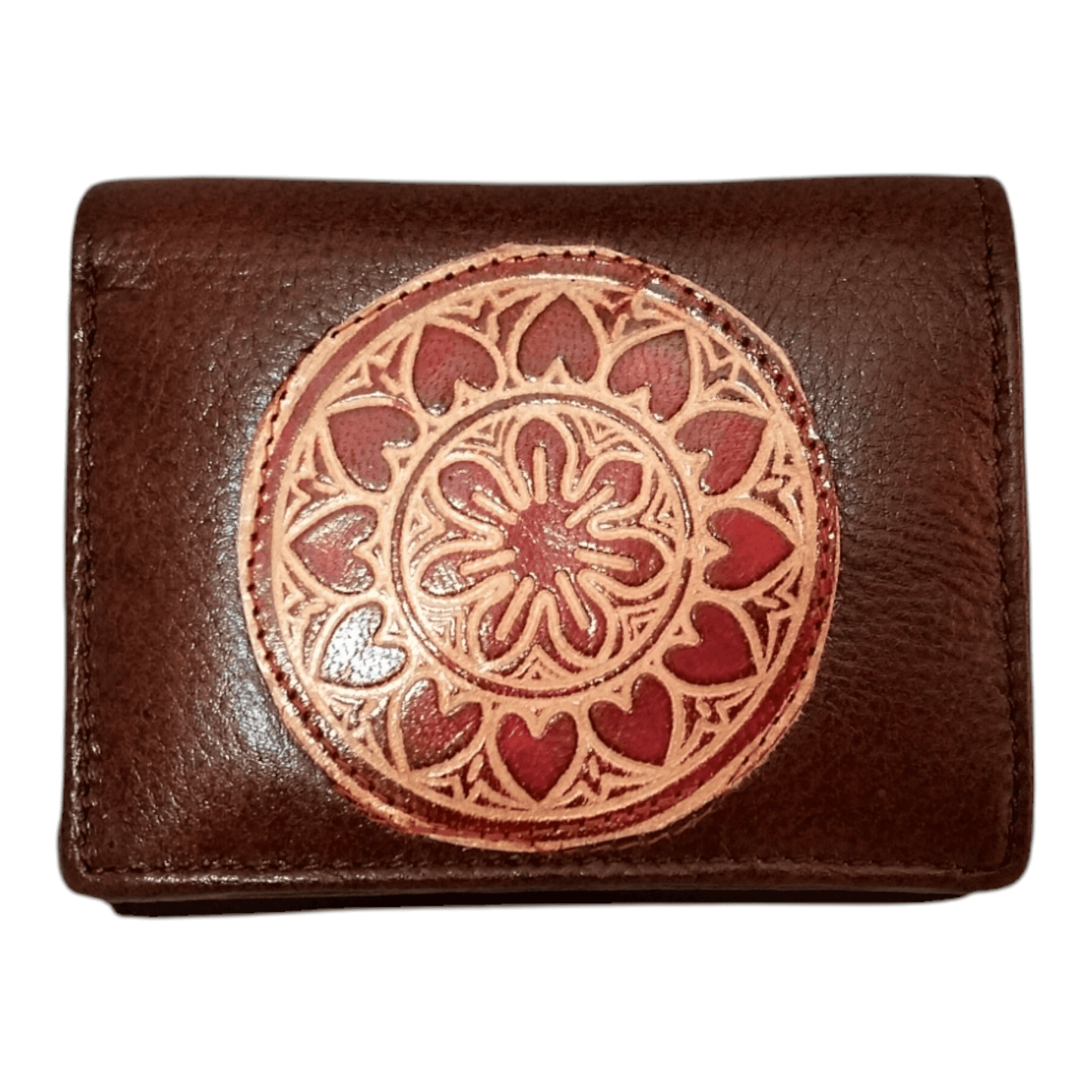 Men's Shantiniketan Style 3 Fold Wallet Purse - Handcrafted - AP BAG BHANDAR