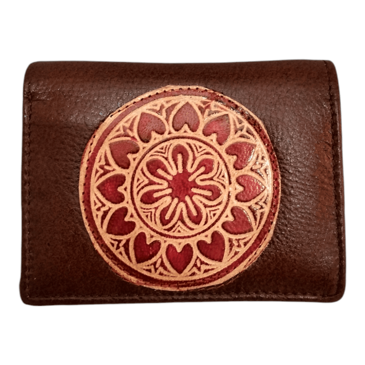 Men's Shantiniketan Style 3 Fold Wallet Purse - Handcrafted - AP BAG BHANDAR
