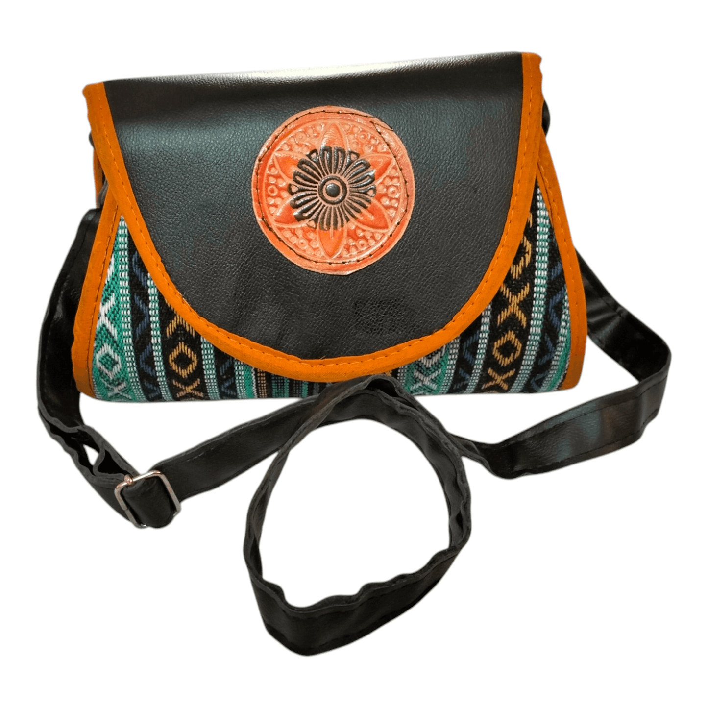 Women's Shantiniketan Style Sling Bag - Traditional Indian Design - AP BAG BHANDAR