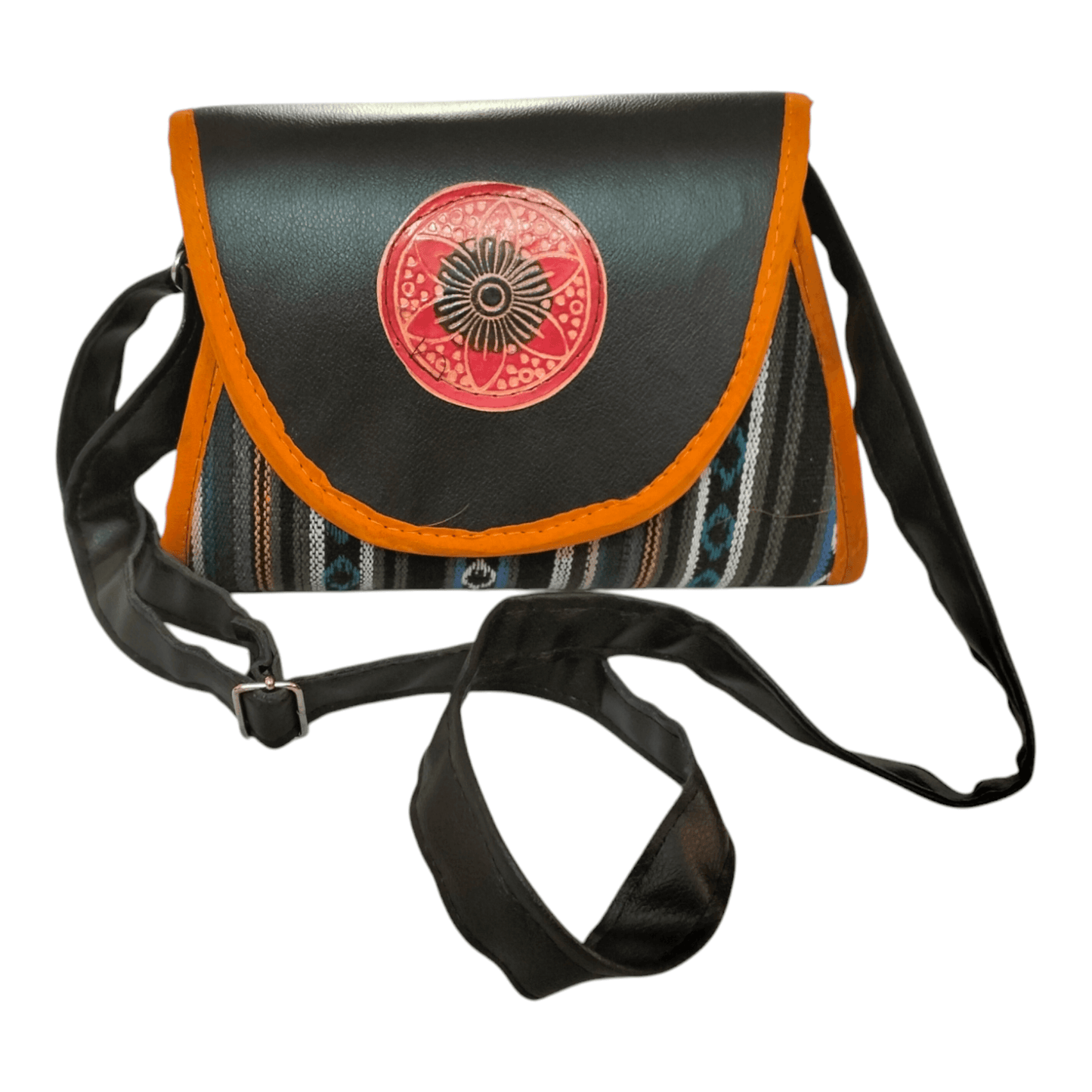 Women's Shantiniketan Style Sling Bag - Traditional Indian Design - AP BAG BHANDAR