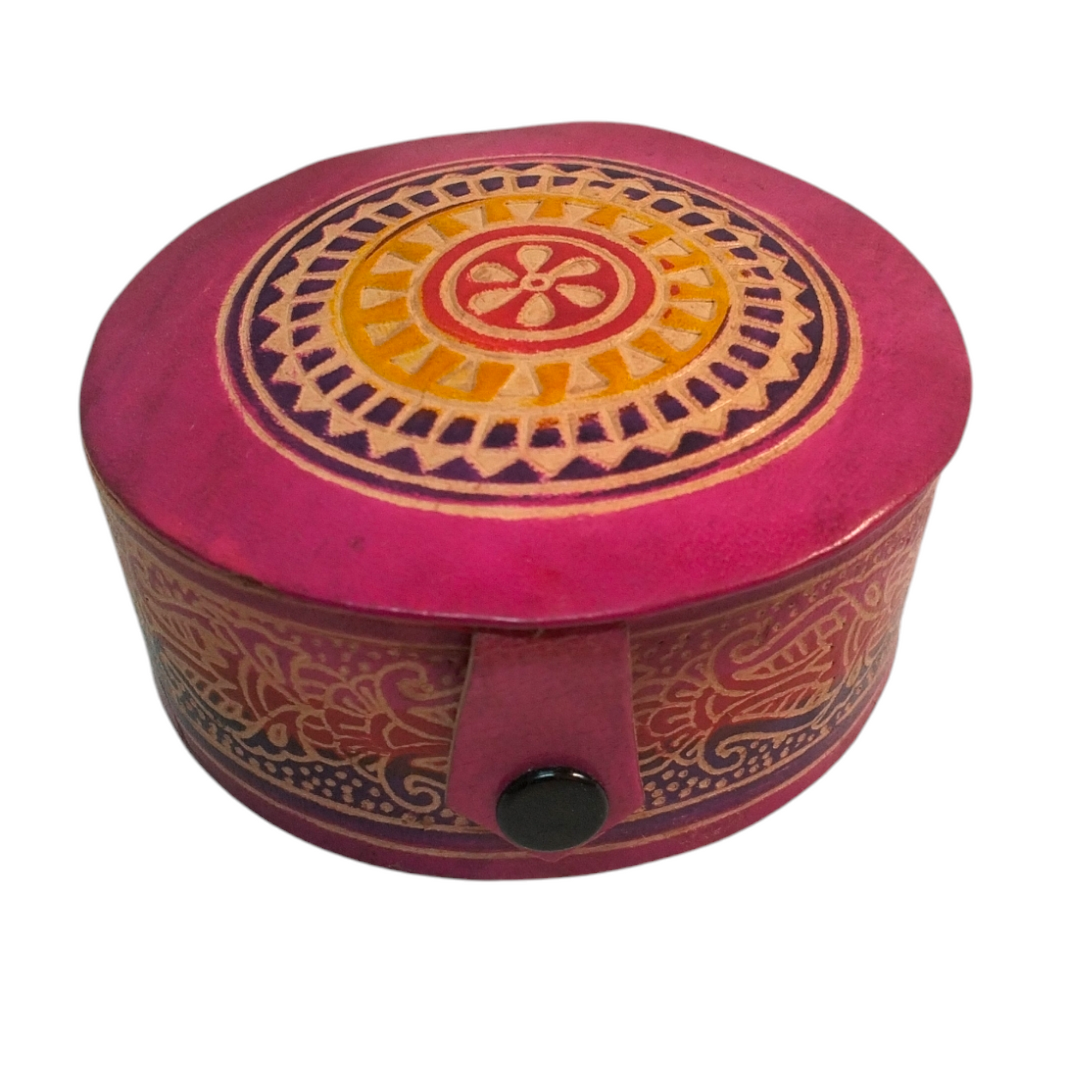 Traditional Shantiniketan Handcrafted Jewellery Box for Women Small Size Pack of 2