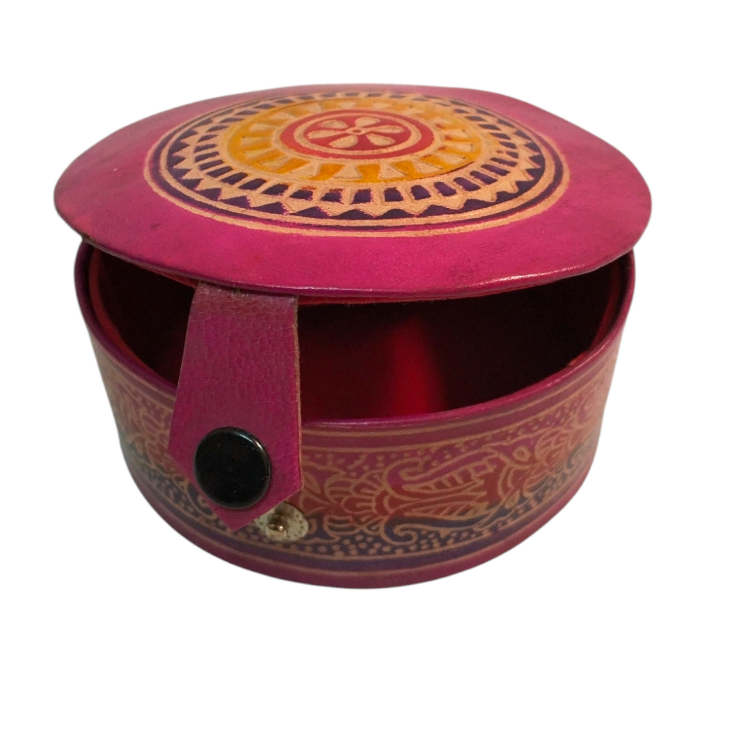 Traditional Shantiniketan Handcrafted Jewellery Box for Women Small Size Pack of 2