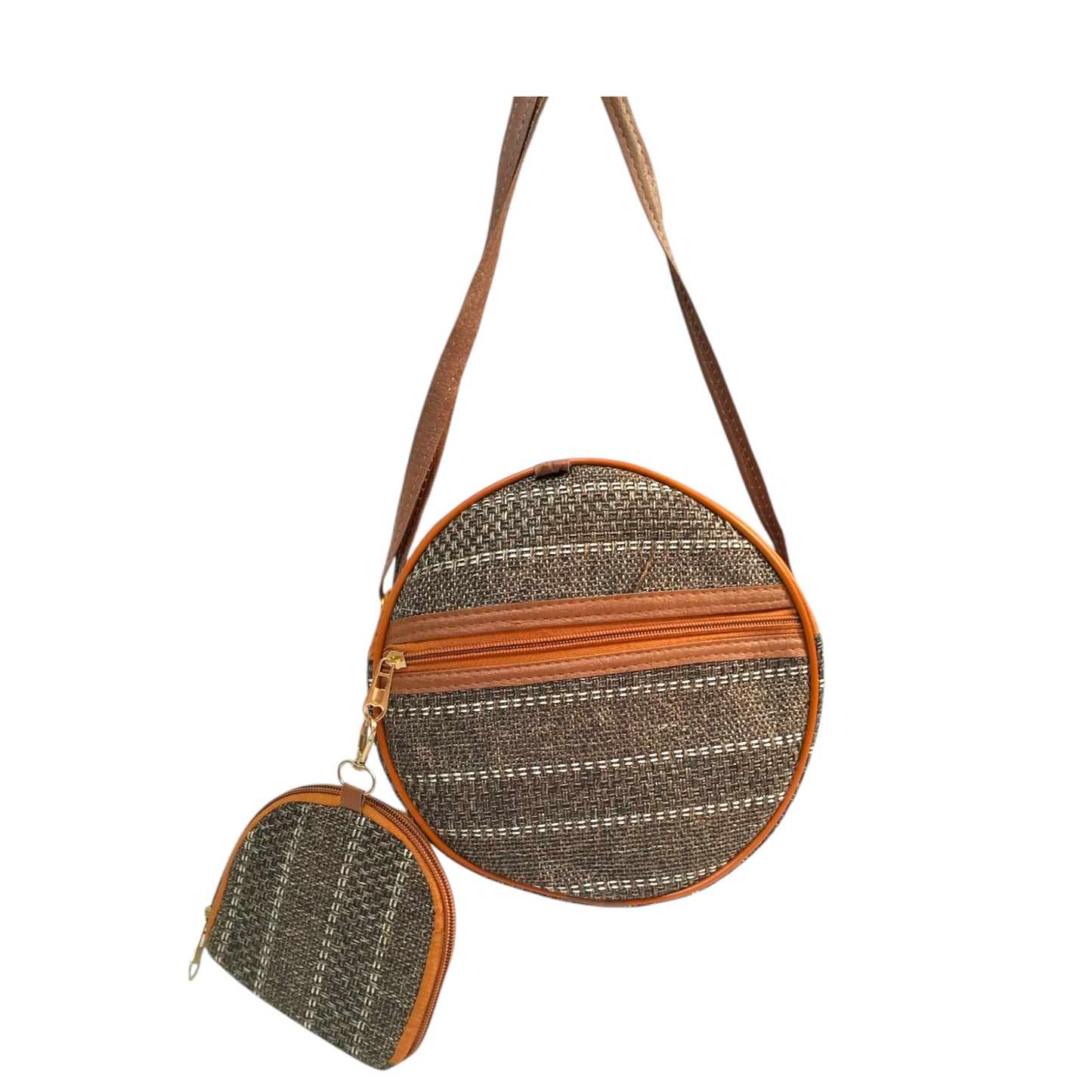 Shantiniketan Round Sling Bag - Authentic Indian Craft
