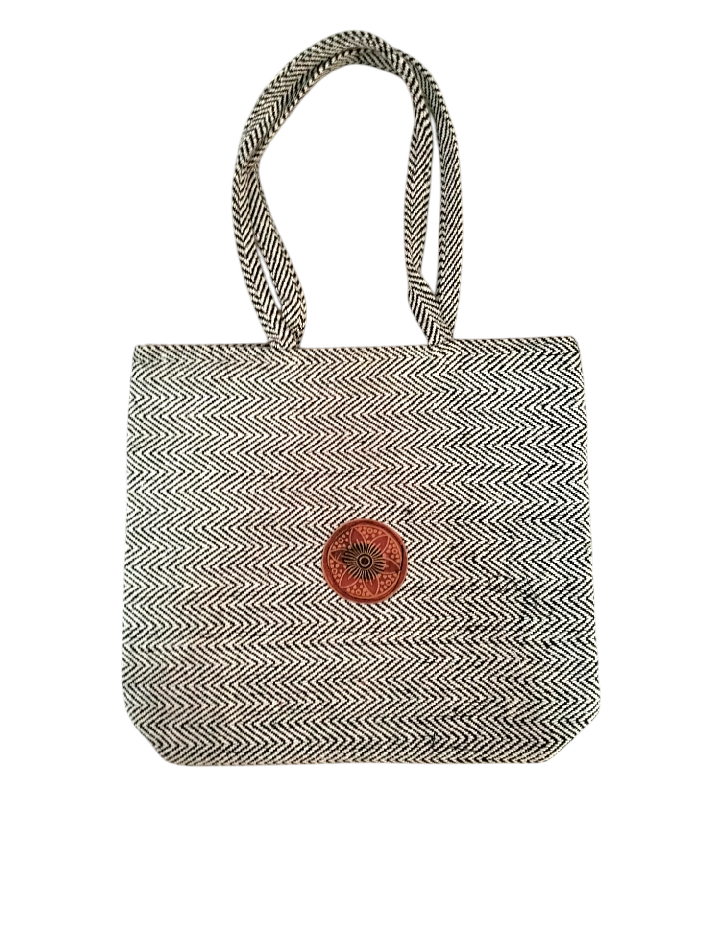 Handcrafted Shantiniketan Cotton Tote Bag – Traditional Bengali Art