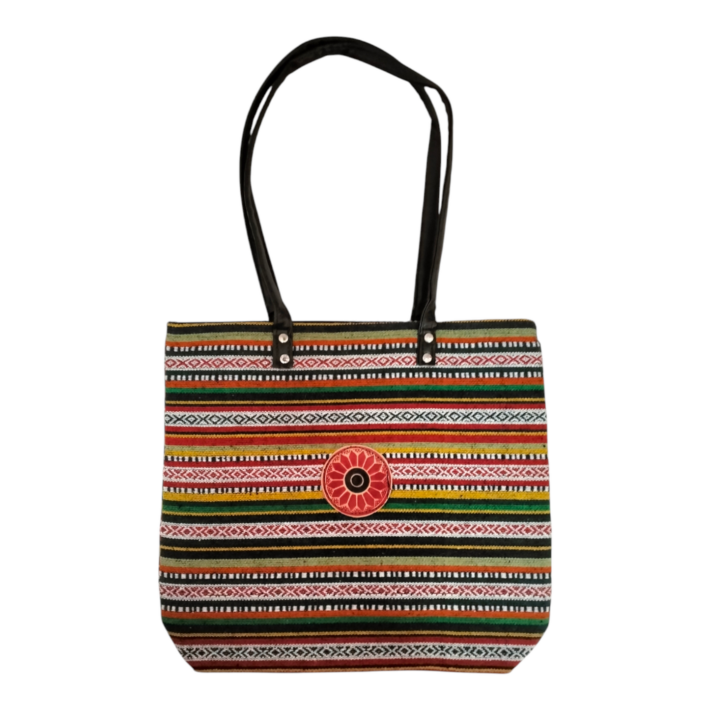 Handcrafted Shantiniketan Cotton Tote Bag – Traditional Bengali Art