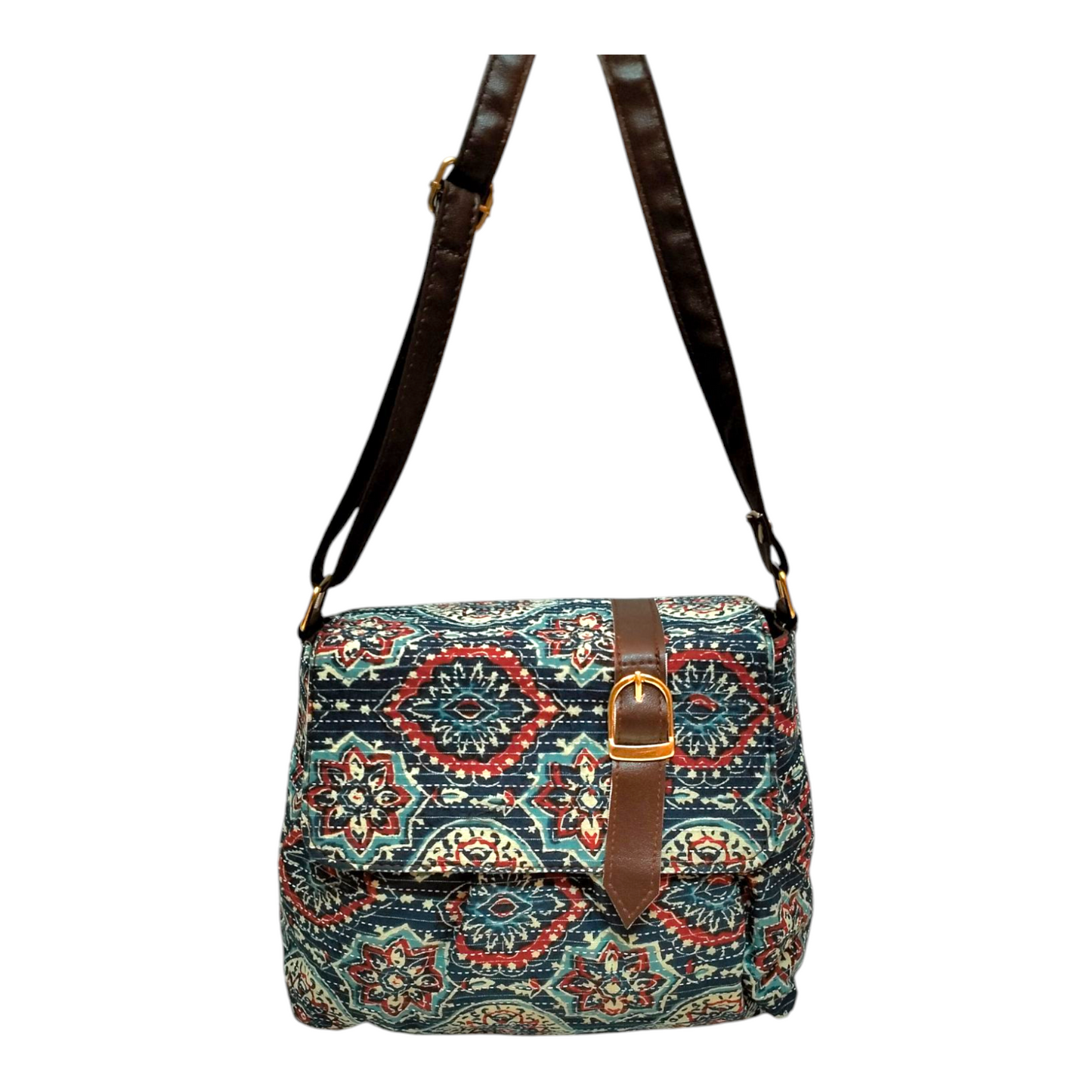 Traditional Bengal Sling Bag for Women - Shantiniketan Style Handmade