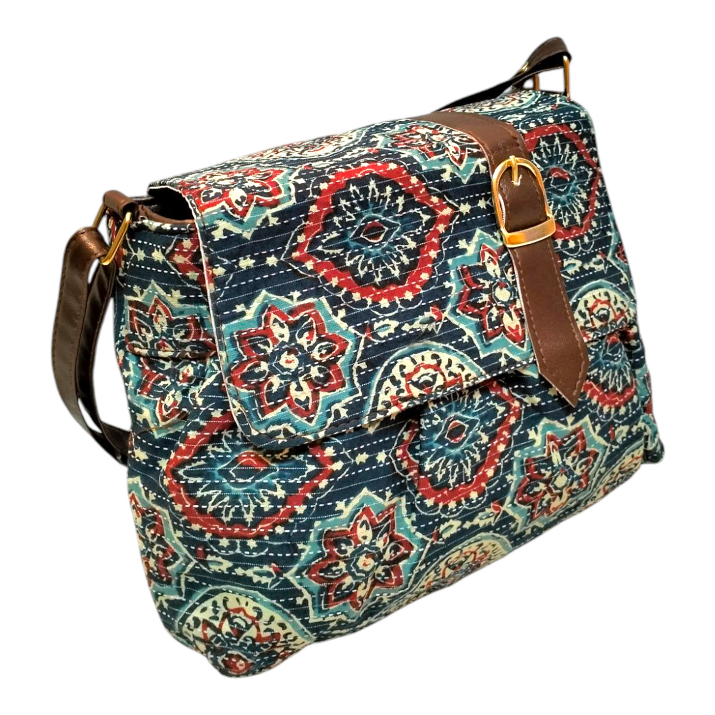 Traditional Bengal Sling Bag for Women - Shantiniketan Style Handmade