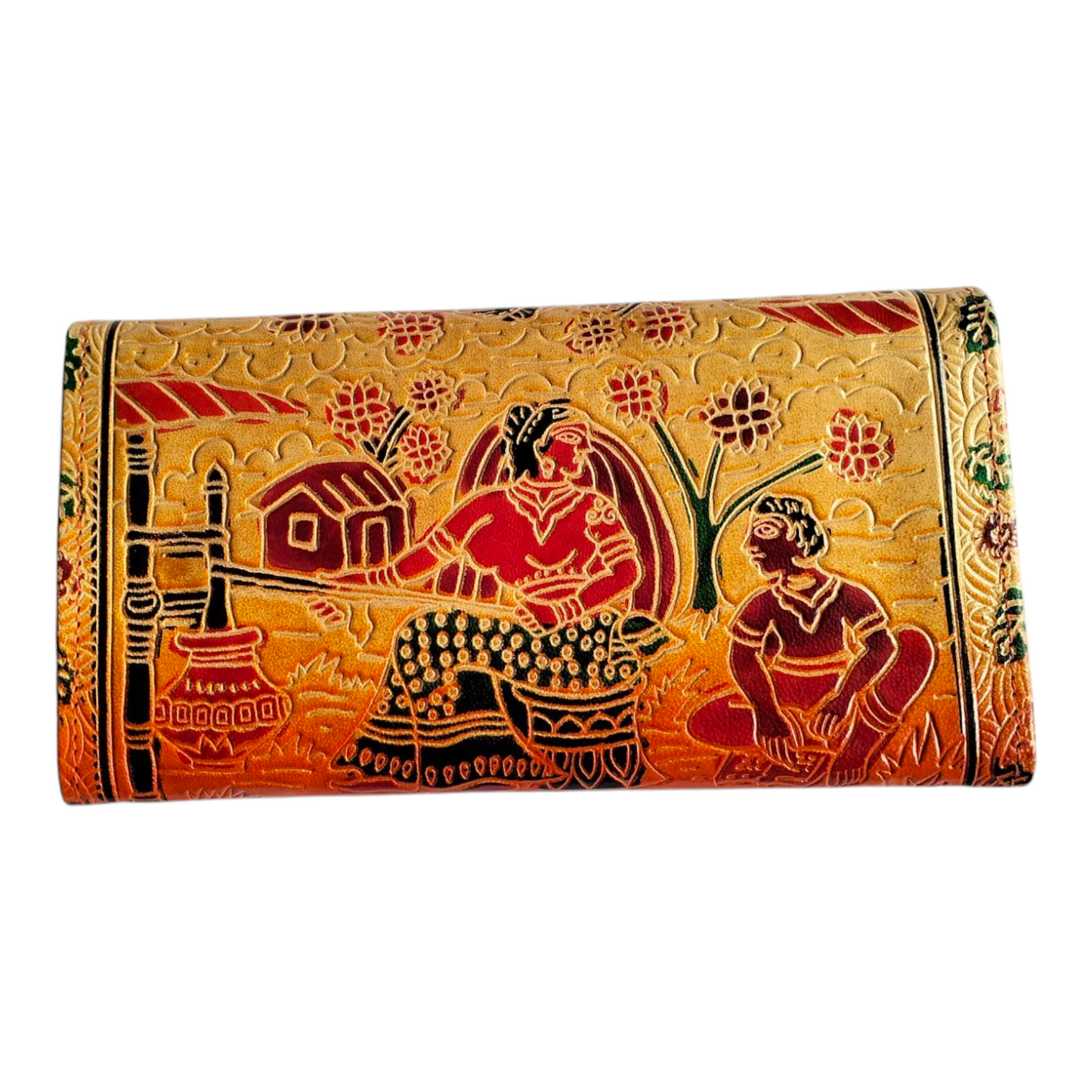 Handmade Shantiniketan Purse for Women – Authentic Indian Art Design