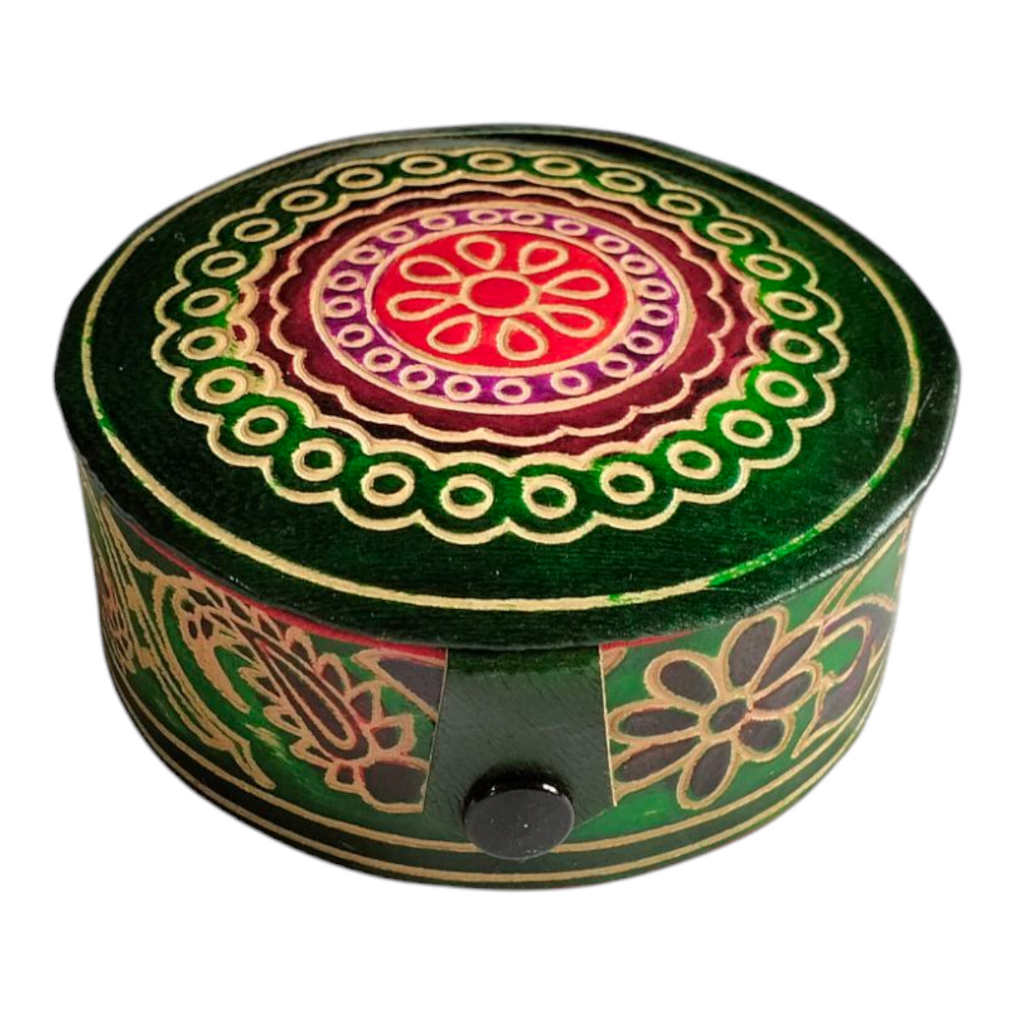 Traditional Shantiniketan Handcrafted Jewellery Box for Women Small Size Pack of 2